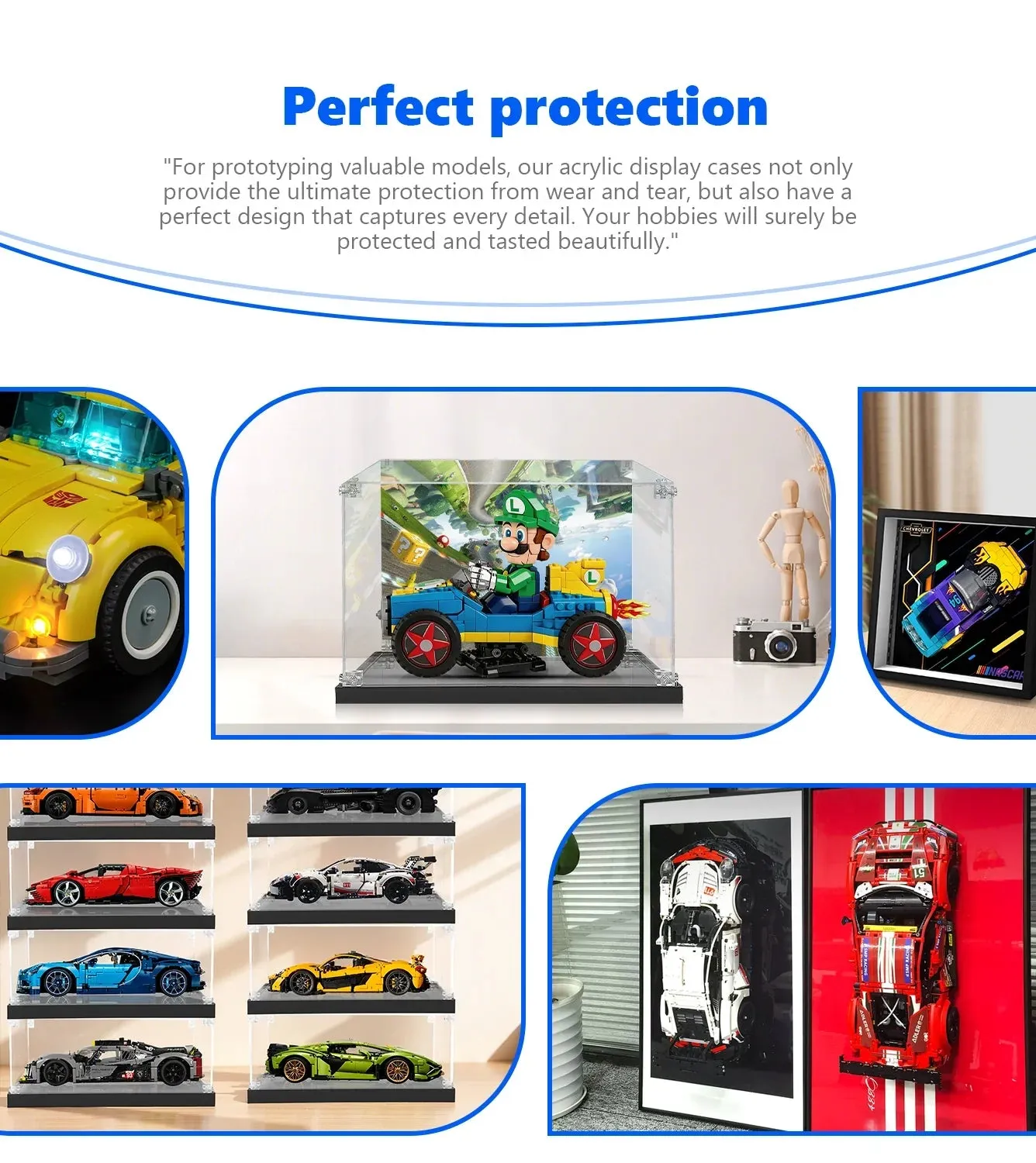 Display Case for LEGO® Super Mario™ Mario Kart™ – Luigi & Mach 8 72050 — 5