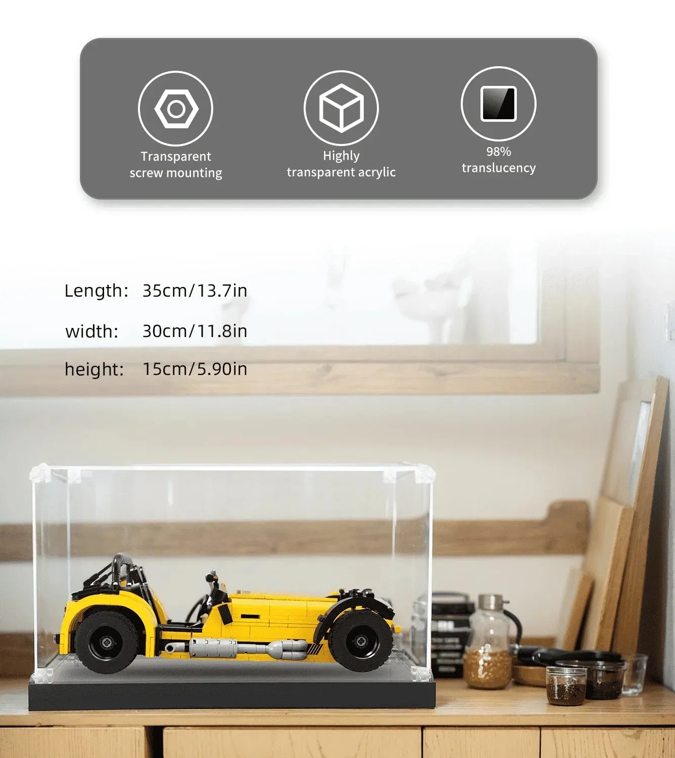 Eksponavimo dėžė LEGO Ideas Caterham Seven 620R 21307 — 5