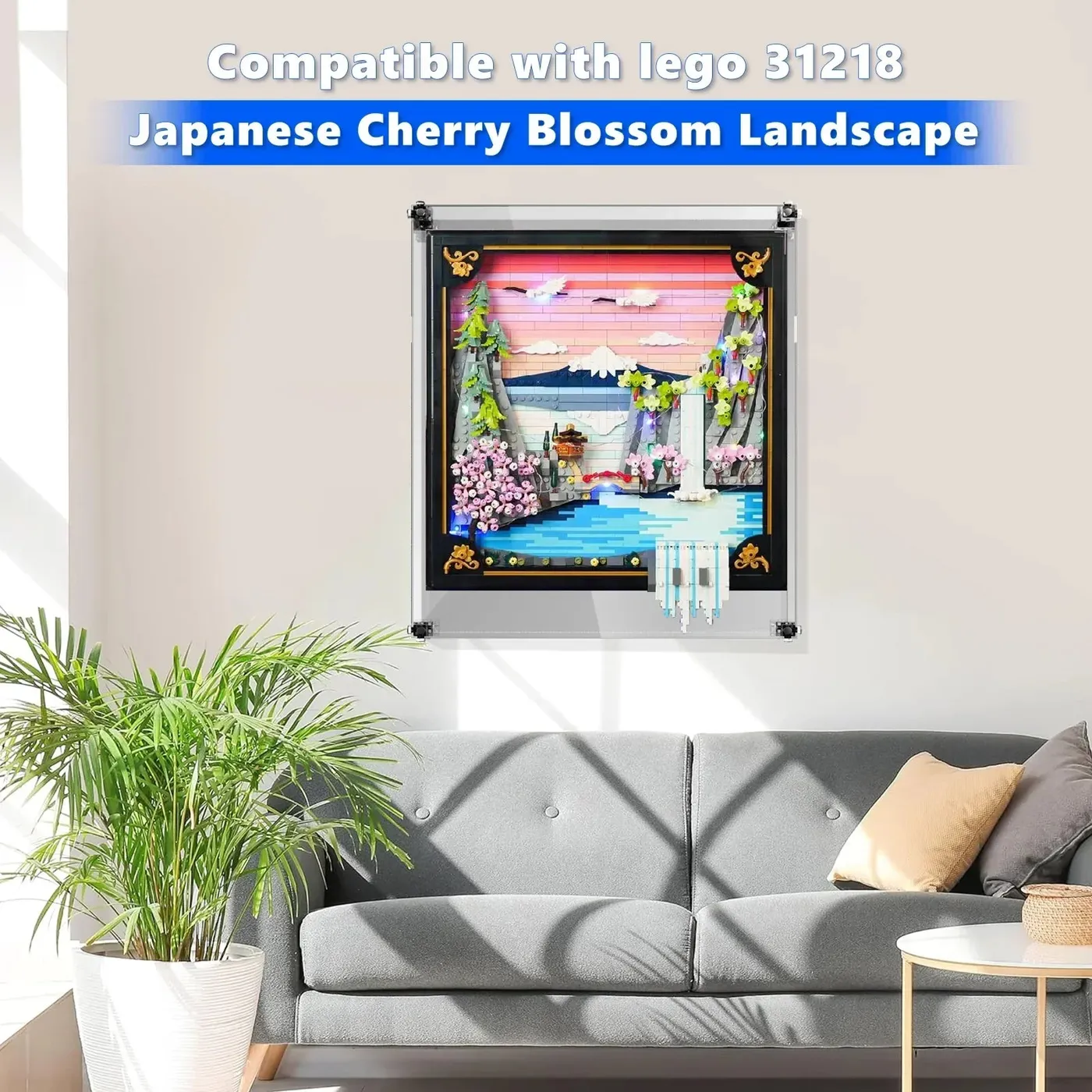Eksponavimo dėžė, suderinama su LEGO® Art Japanese Cherry Blossom Landscape 31218 — 3