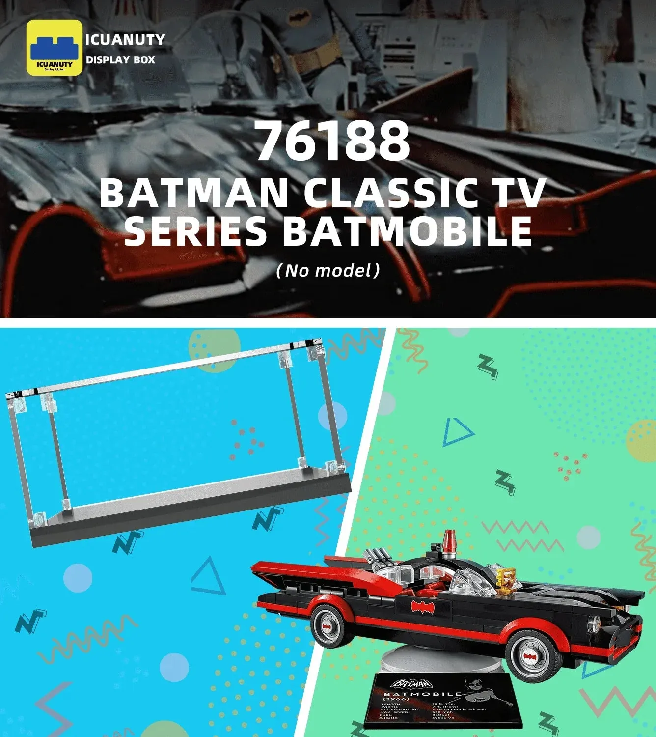 Eksponavimo dėžė Lego Batman Classic TV Series Batmobile 76188 — 7
