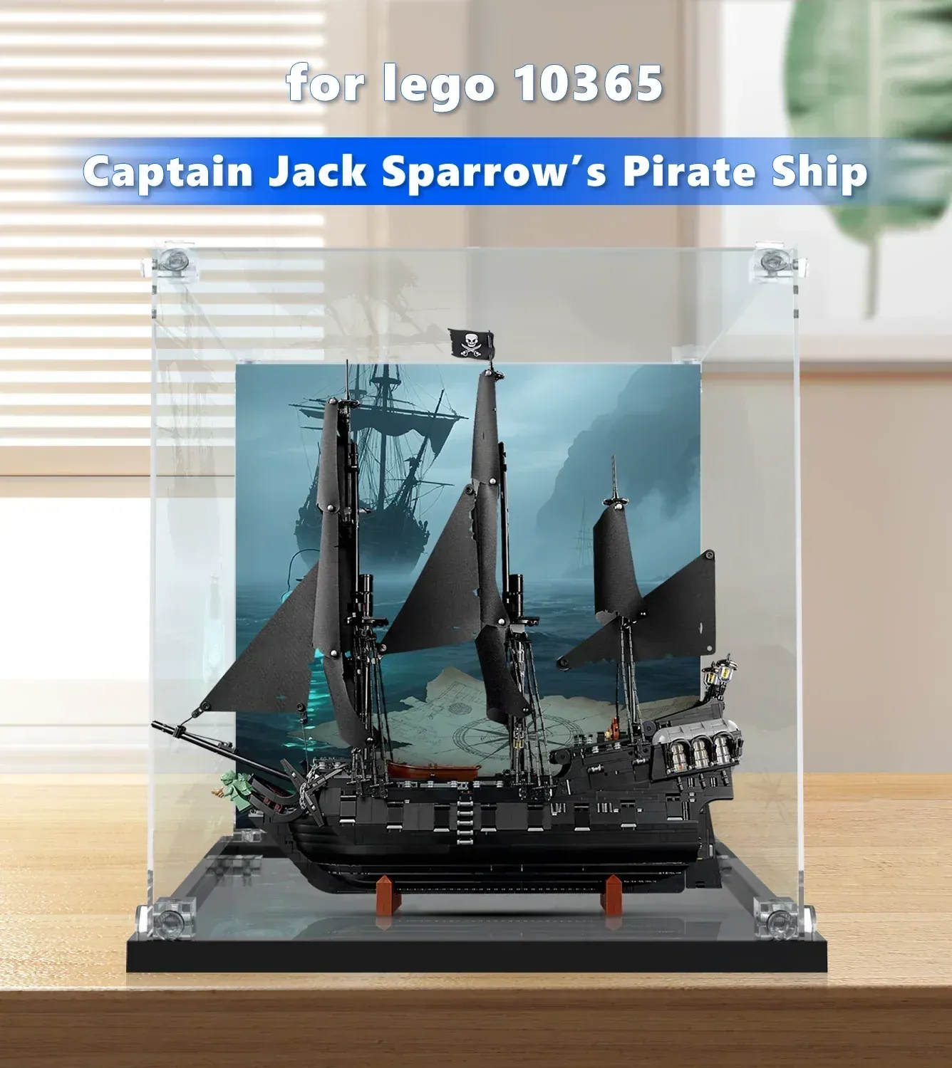 Vitrine für LEGO Icons Captain Jack Sparrow's Pirate Ship 10365 — 8