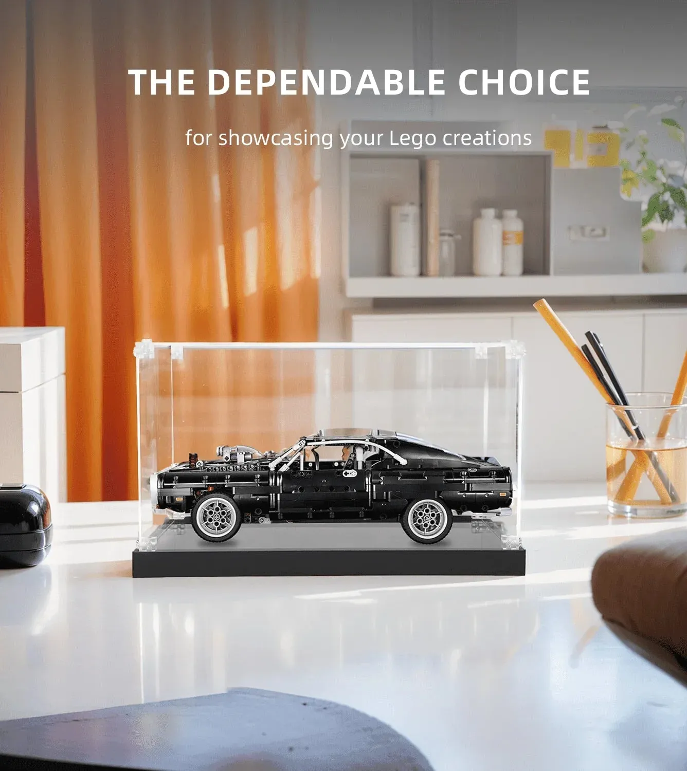 Vitrine für Lego Dodge Charger Race Car 42111 — 3