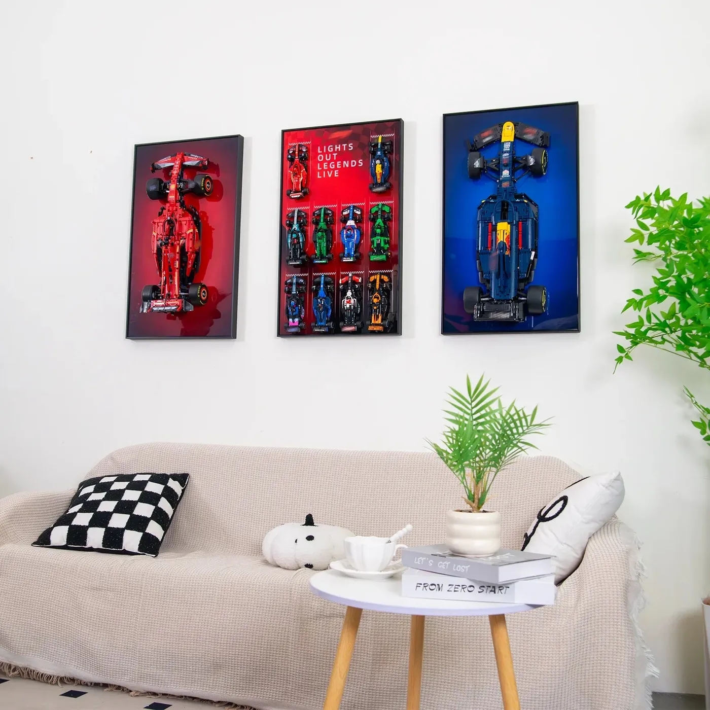 Display wall frame for LEGO Speed Champion series Full Collection — 7