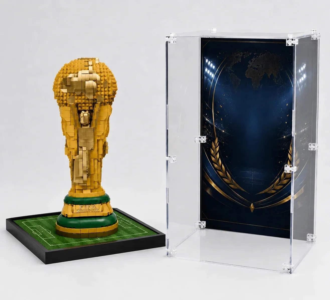 Premium eksponavimo dėžė, suderinama su LEGO® FIFA World Cup™ Official Trophy 43020 – 2026 m. leidimas — 13