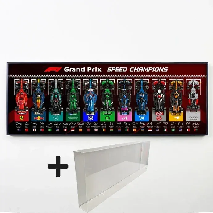 Sieninis eksponavimo rėmas LEGO Speed Champions F1 serijai / horizontalus, naujiena 2026 — 15