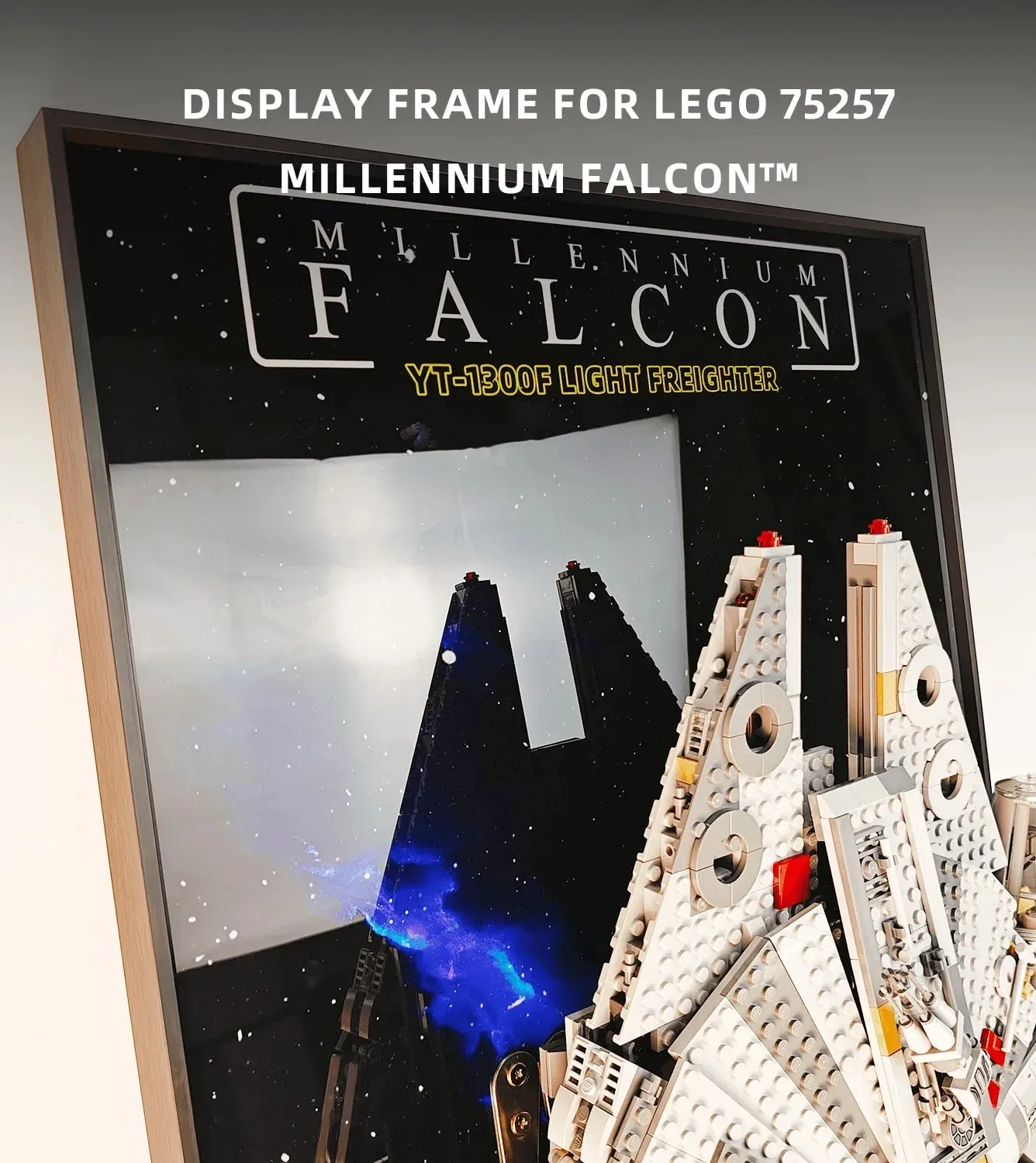Wand-Displayrahmen für Lego 75257 Star Wars Millennium Falcon — 5