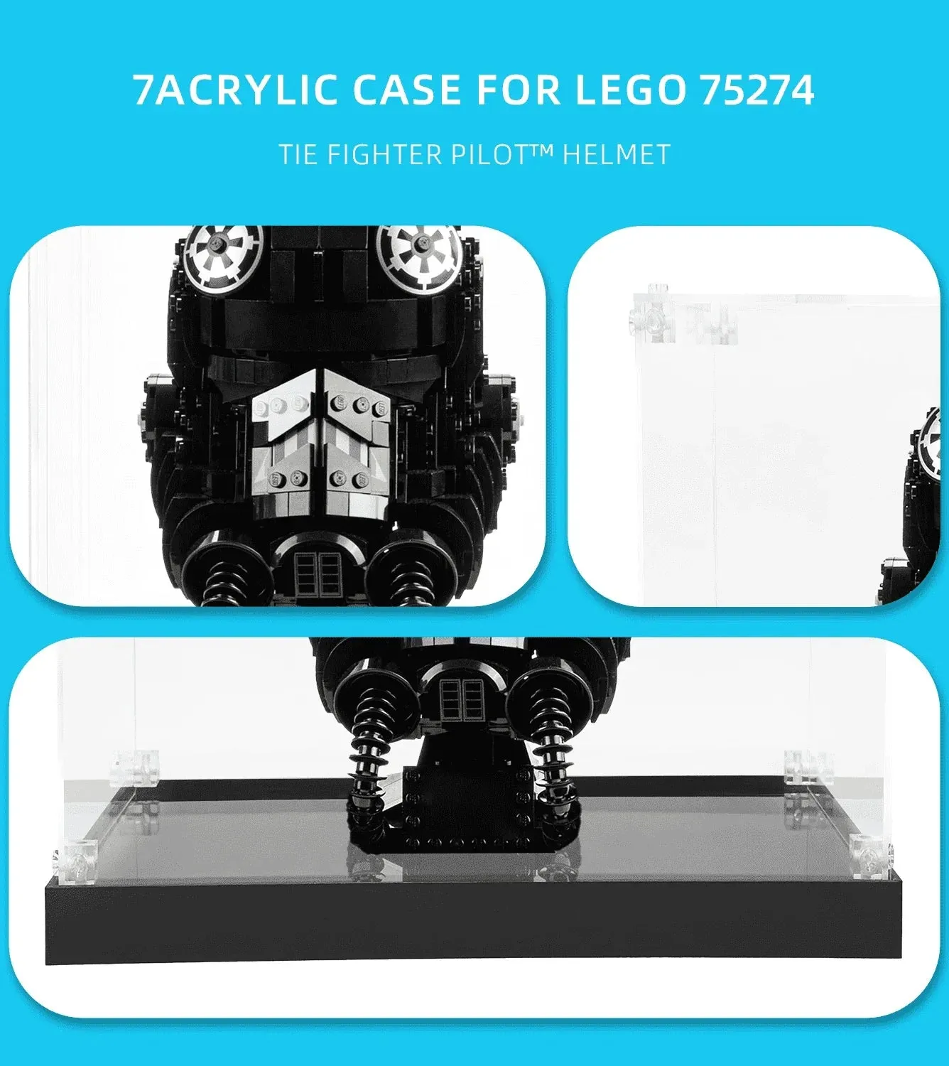 Vitrine für Lego Star Wars TIE Fighter Pilot™ Helmet 75274 — 4