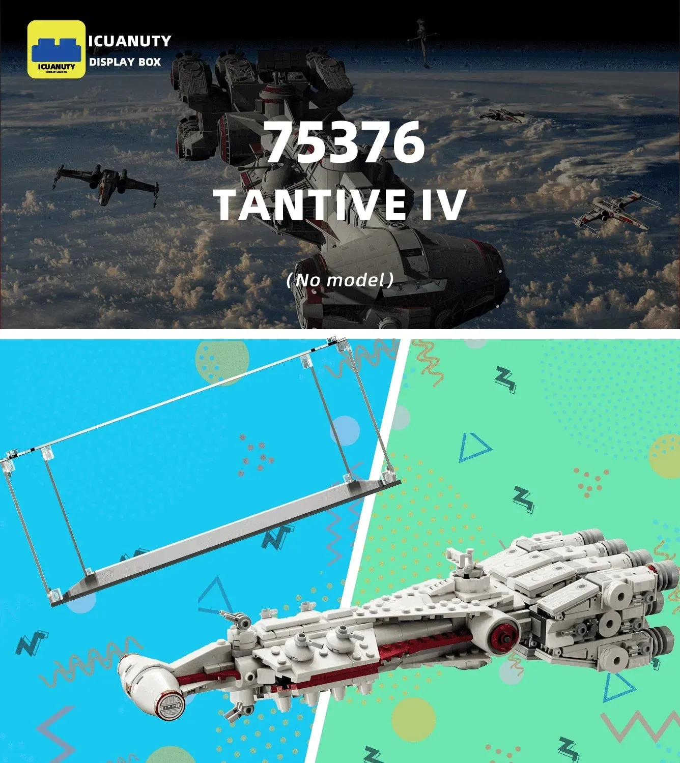 Gablota ekspozycyjna do Star Wars LEGO Tantive IV 75376 — 6