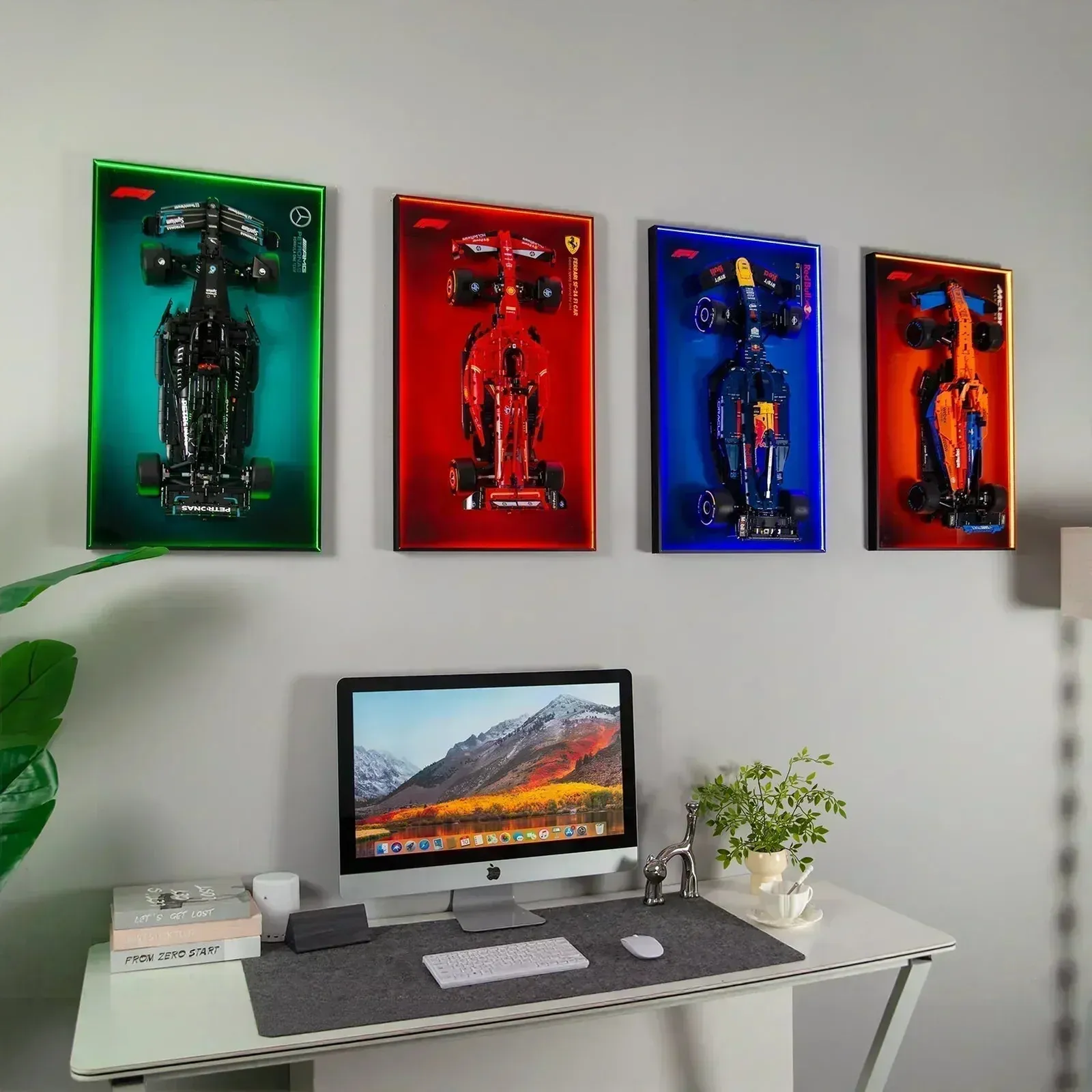 Wall Display Frame for LEGO Technic Ferrari SF-24 42207 - KABO