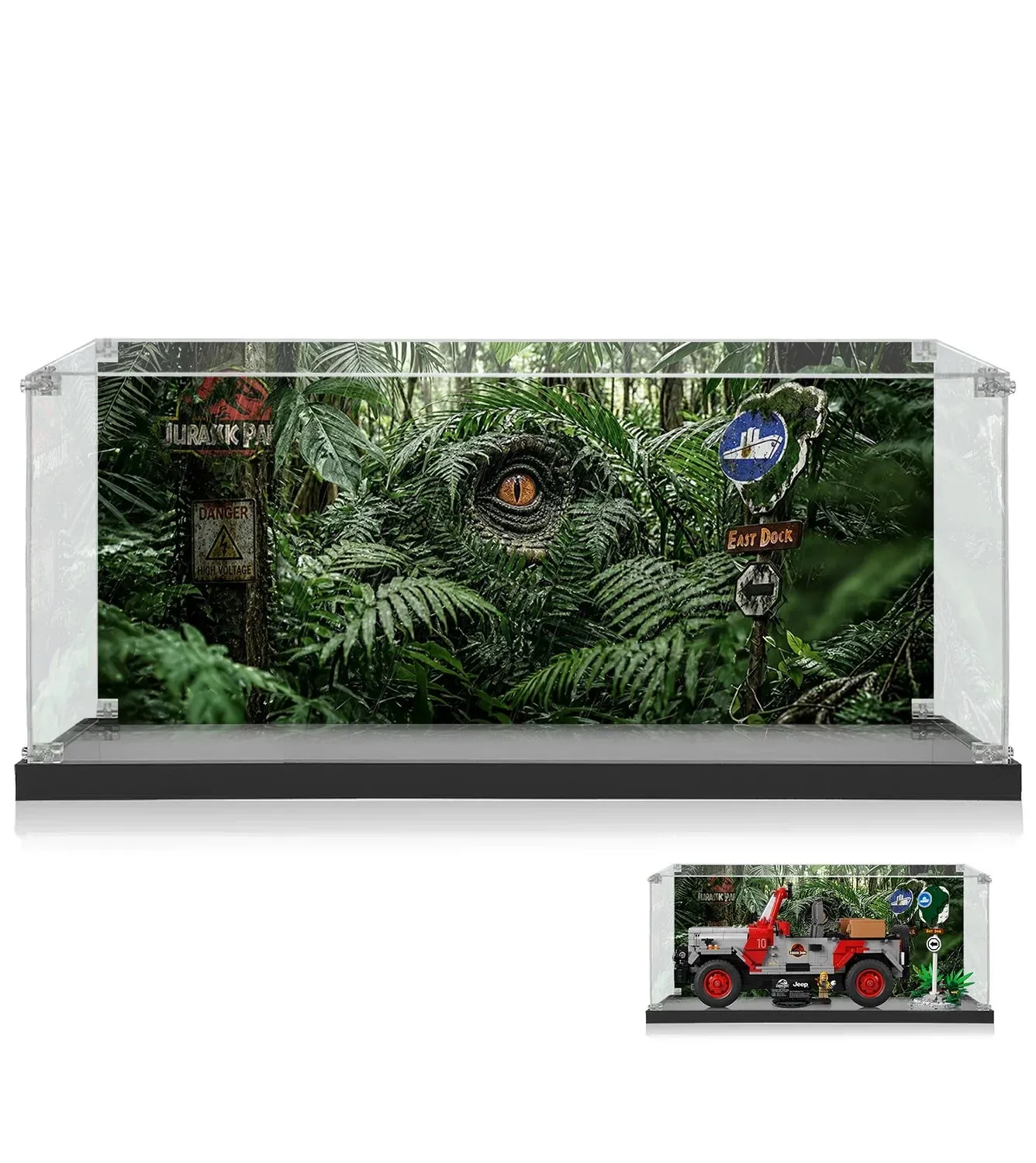 Vitrine für LEGO® Jurassic Park Jeep® Wrangler (77984) — 9