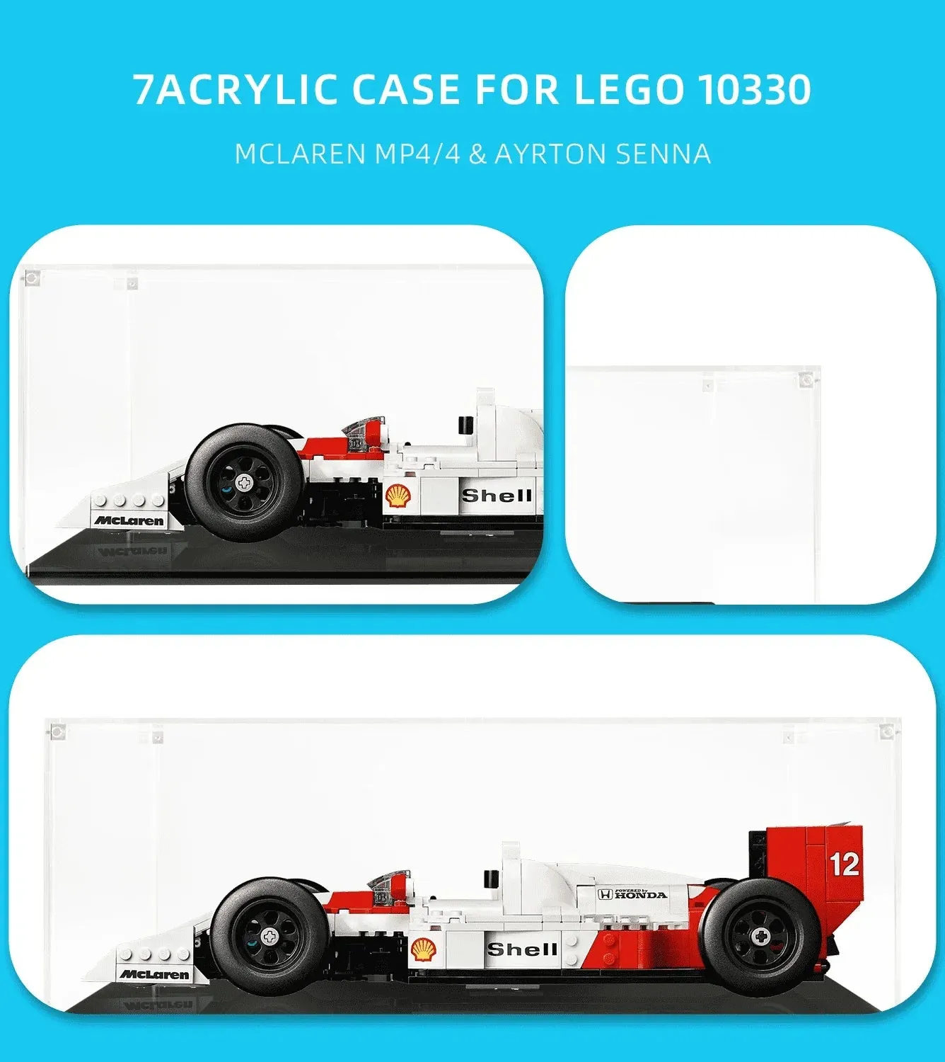 Vitrine für LEGO McLaren MP4/4 & Ayrton Senna 10330 — 4