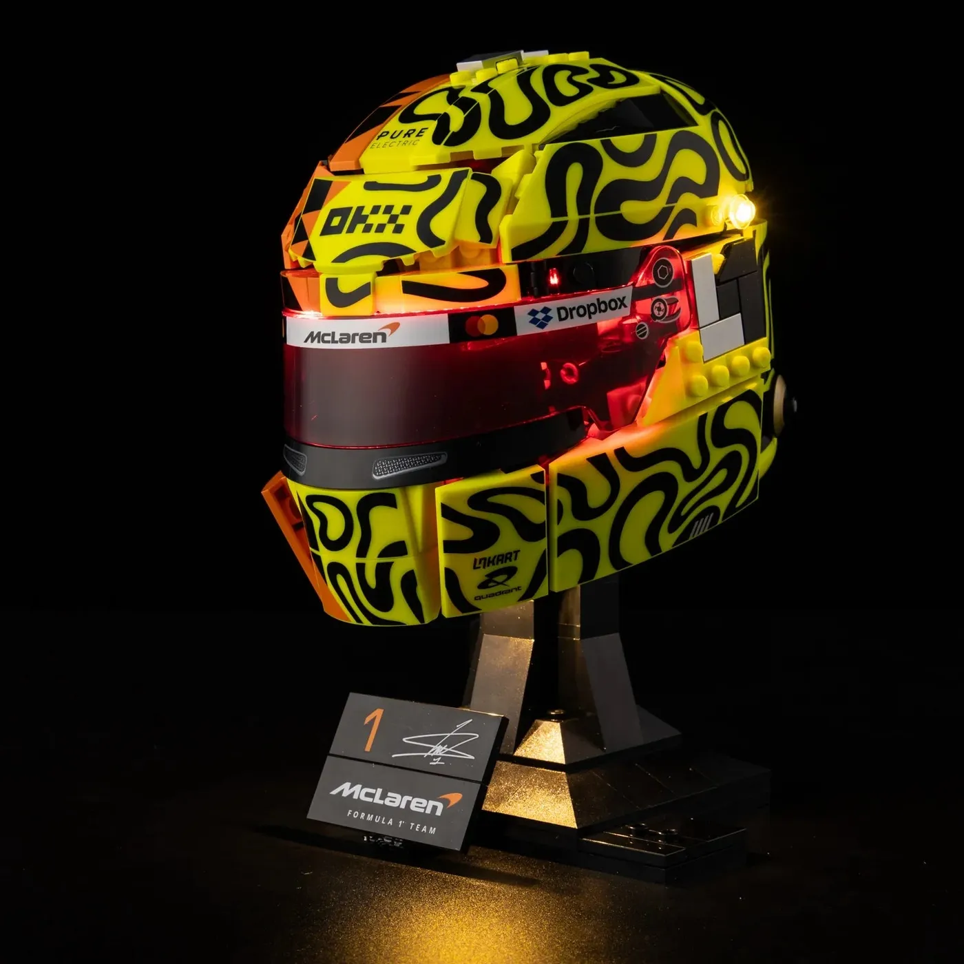 Premium belysningskit kompatibel med LEGO® Editions McLaren Mastercard F1® Team Lando Norris Helmet 43023 — 6