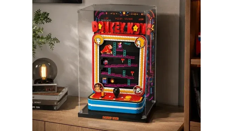 Display case for LEGO® Super Mario™ Donkey Kong™ Arcade 72051