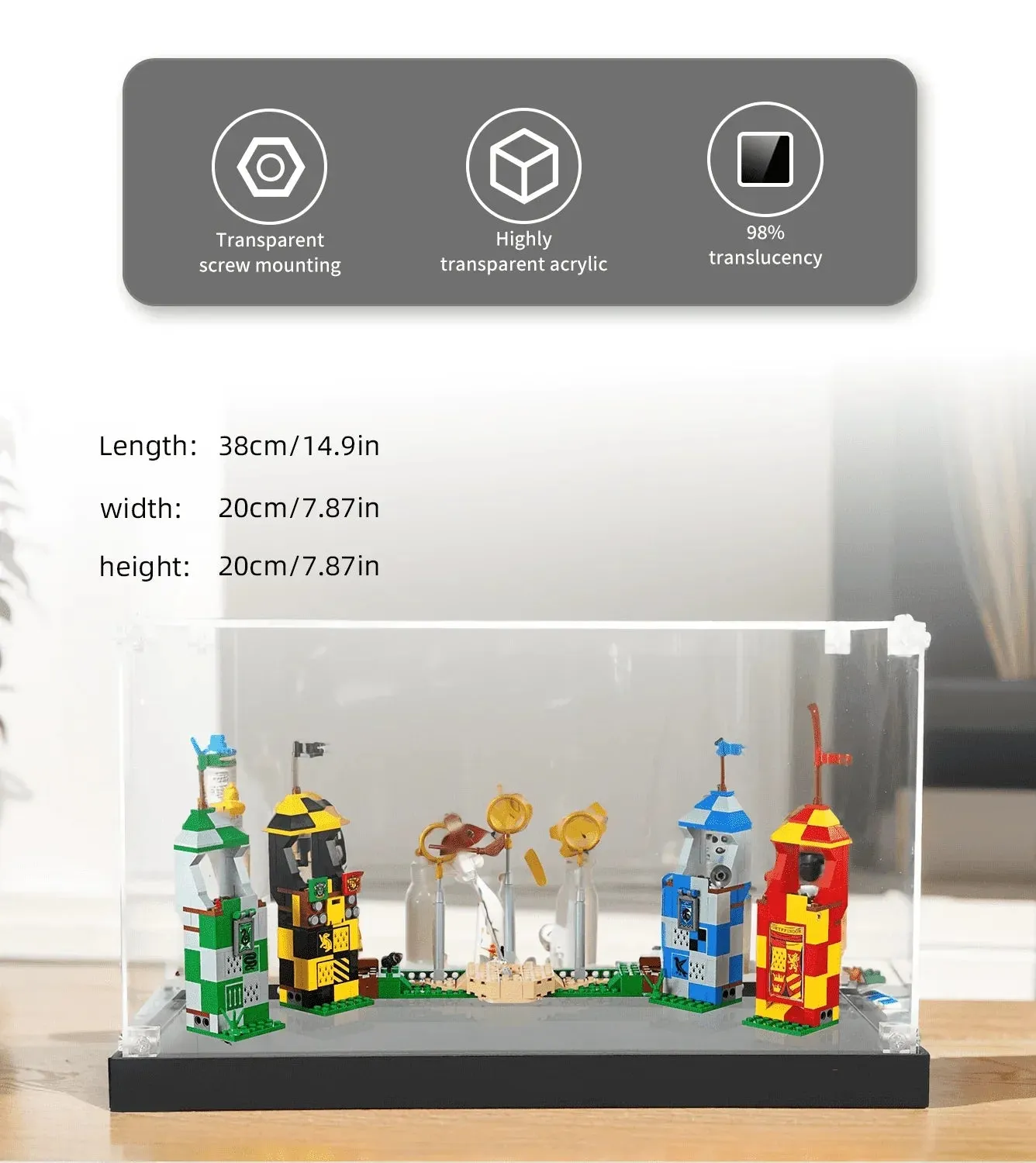 Vitrine für LEGO Harry Potter Quidditch Match 75956 — 5