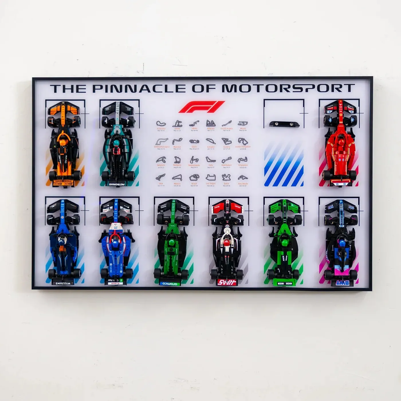 Displayram kompatibel med LEGO® Speed Champions 2025 F1-kollektionen — 9