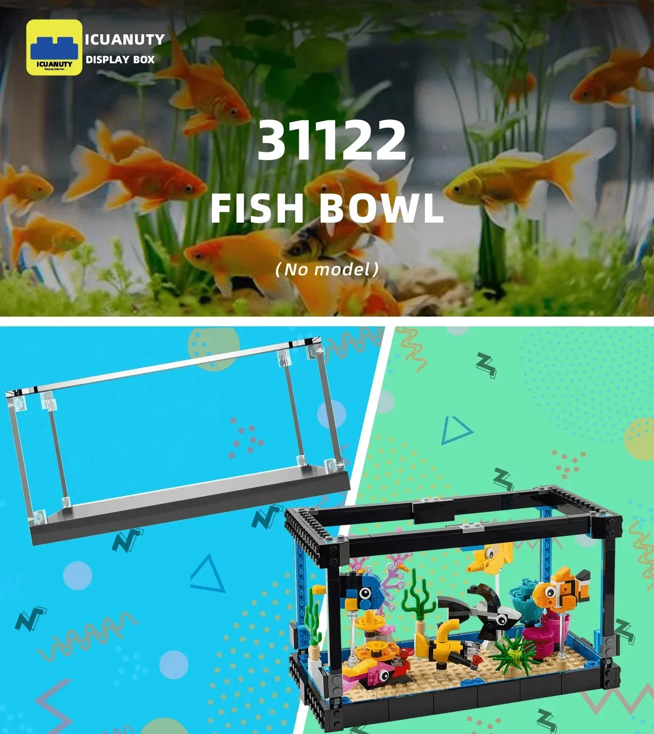 Eksponavimo dėžė LEGO Creator 3in1 Fish Bowl 31122 — 5