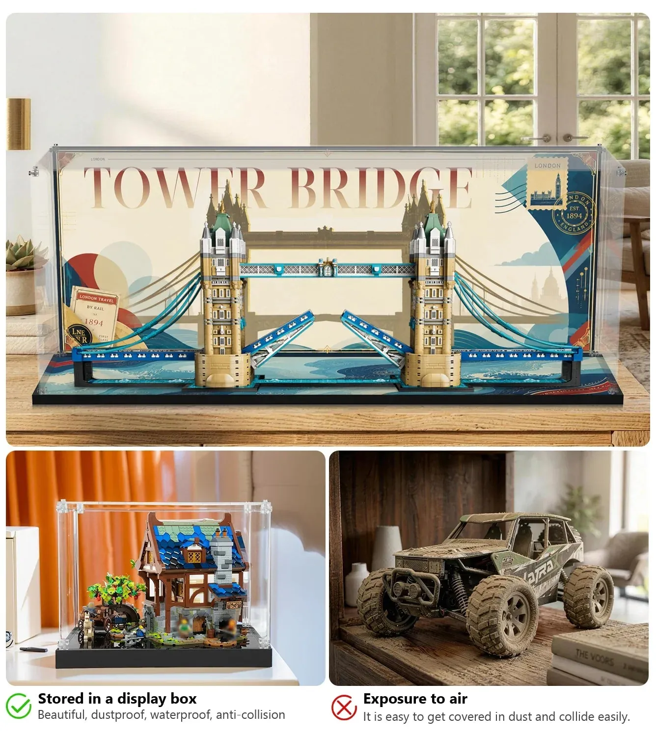 Vitrine für LEGO Architecture Tower Bridge 21067 — 8