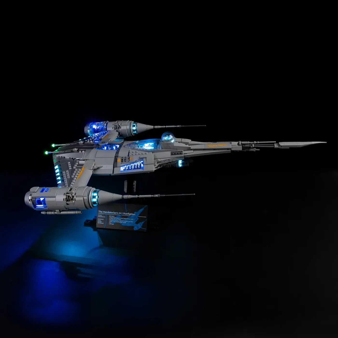 Premium-belysningskit kompatibelt med LEGO® Star Wars™ The Mandalorian's N-1 Starfighter™ 75442 — 3