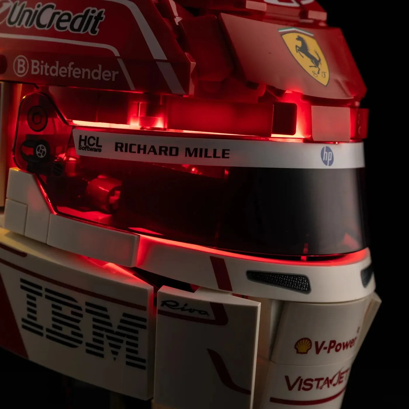 Zestaw oświetlenia Premium kompatybilny z LEGO® Editions Scuderia Ferrari HP Charles Leclerc Helmet 43014 — 20