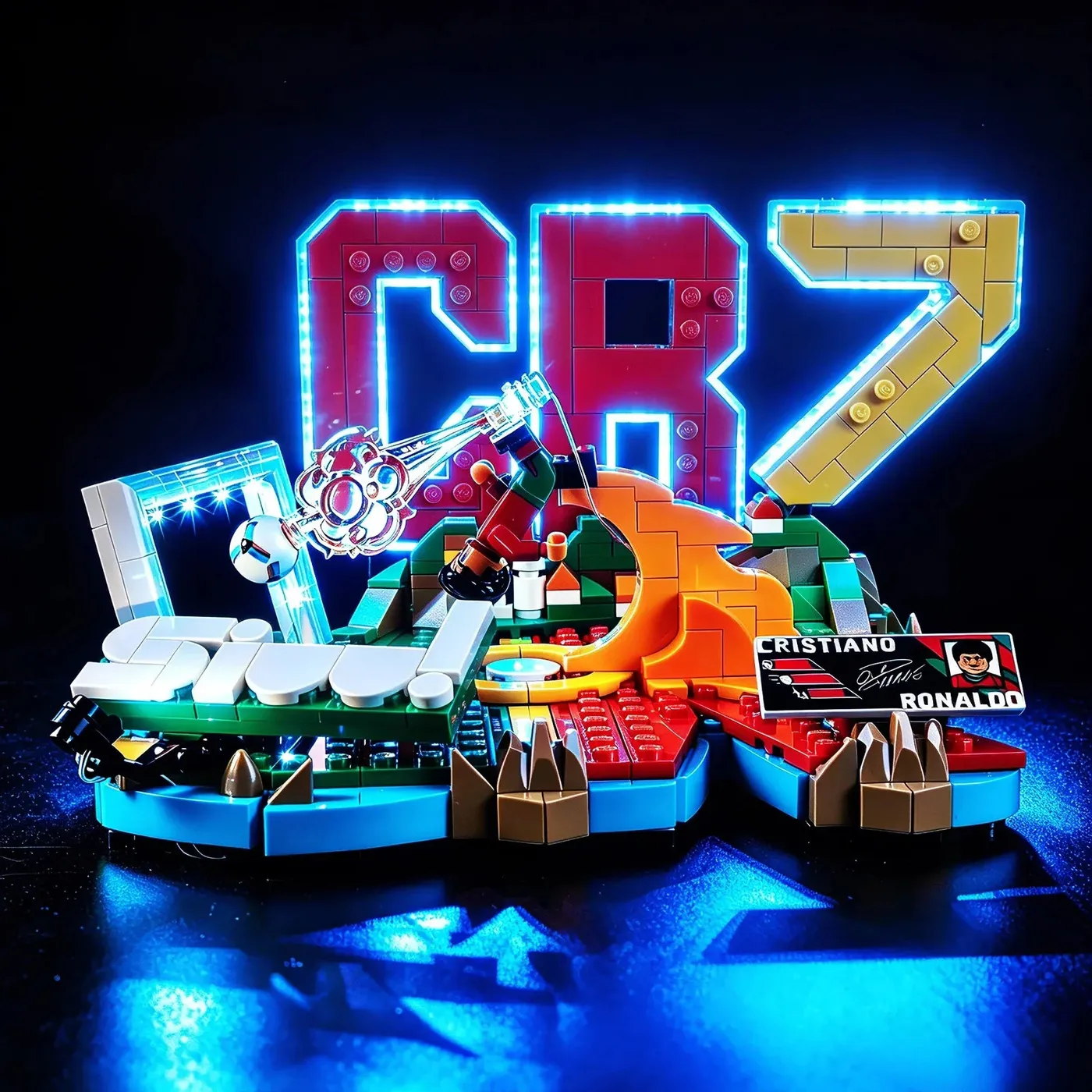 Premium apšvietimo rinkinys, suderinamas su LEGO® Editions Cristiano Ronaldo – Soccer Highlights 43012 — 8