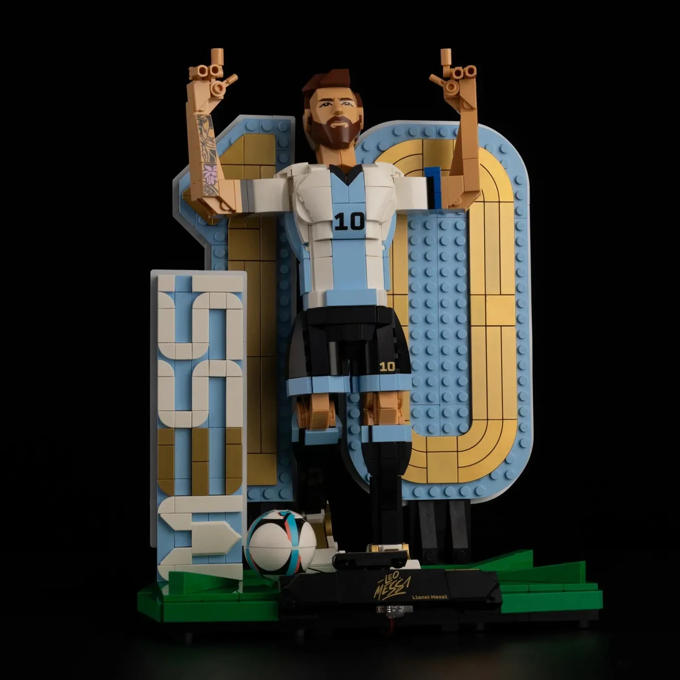 Premium-belysningskit kompatibelt med LEGO® Editions Lionel Messi – Soccer Legend 43015 — 6