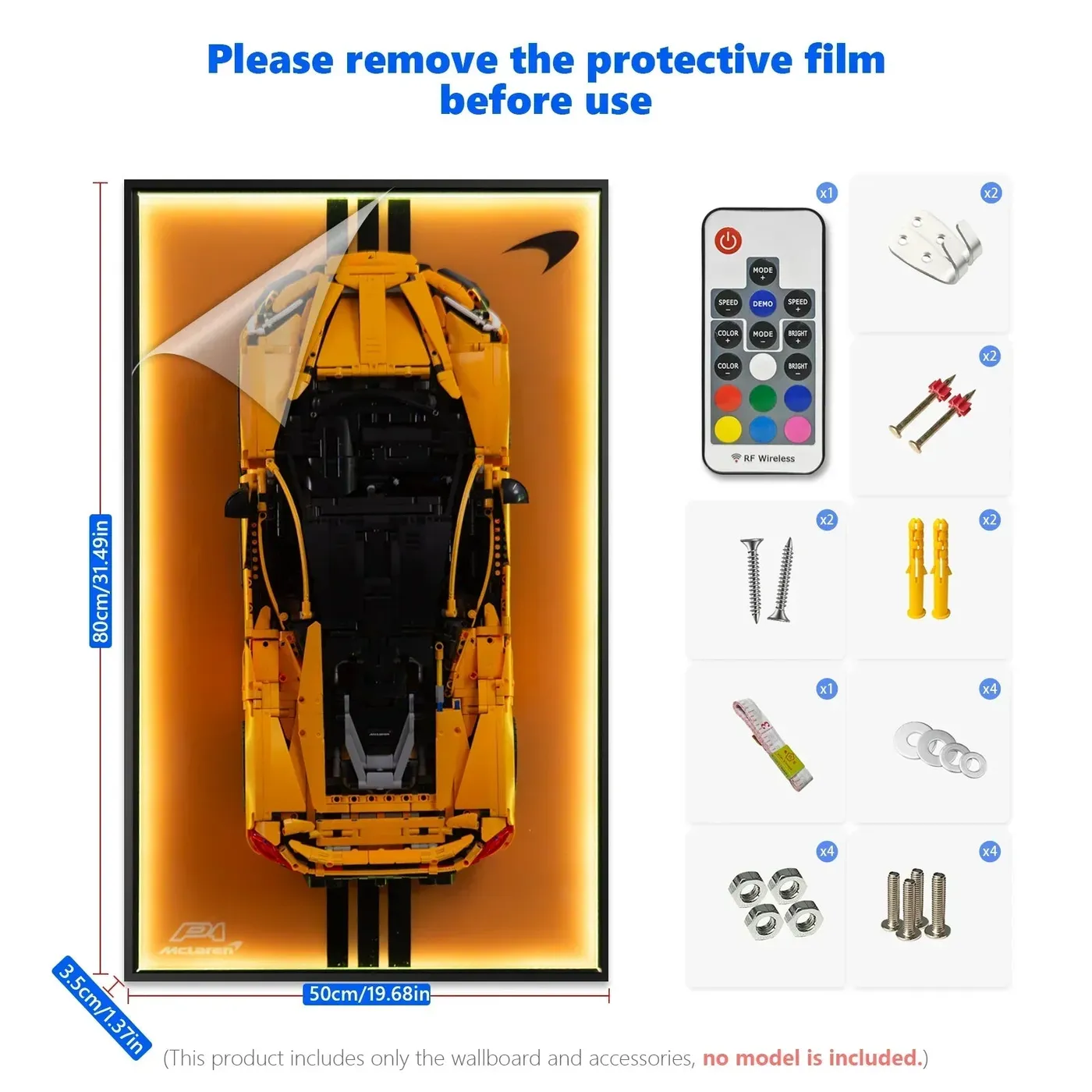 Wand-Displayrahmen für Lego Technic McLaren P1 42172 — 9