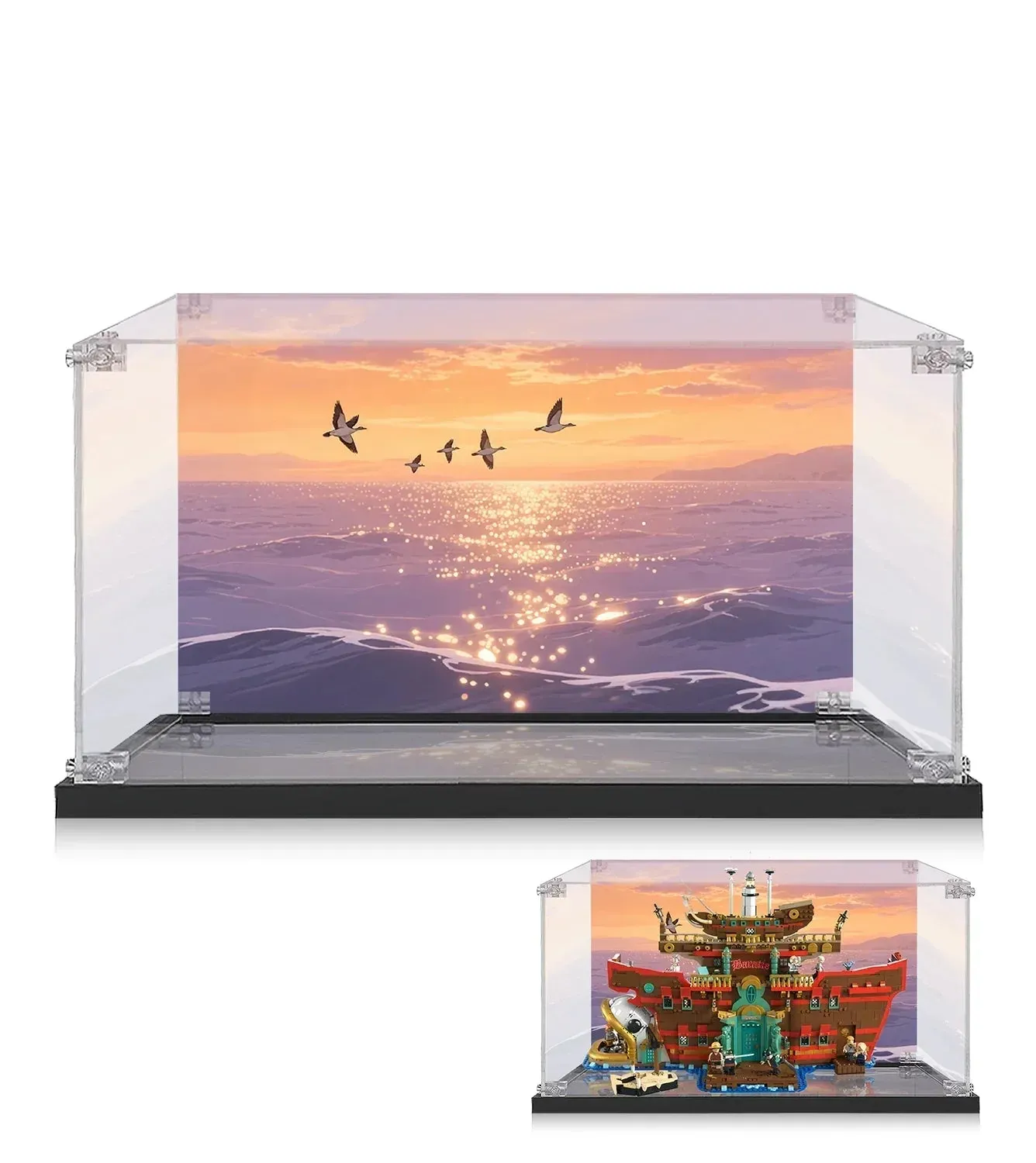 Gablota ekspozycyjna do LEGO® One Piece The Baratie Floating Restaurant 75640 — 2