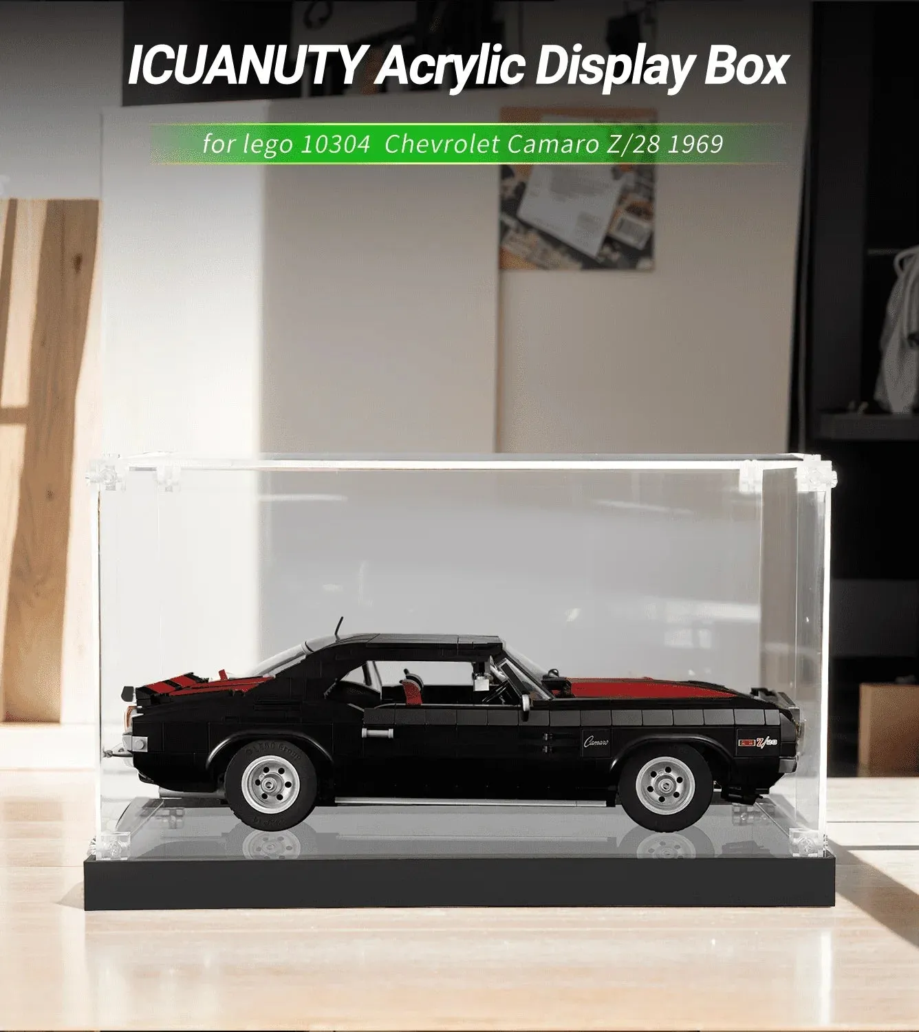 Display Case for LEGO Creator Chevrolet Camaro Z28 10304 — 2