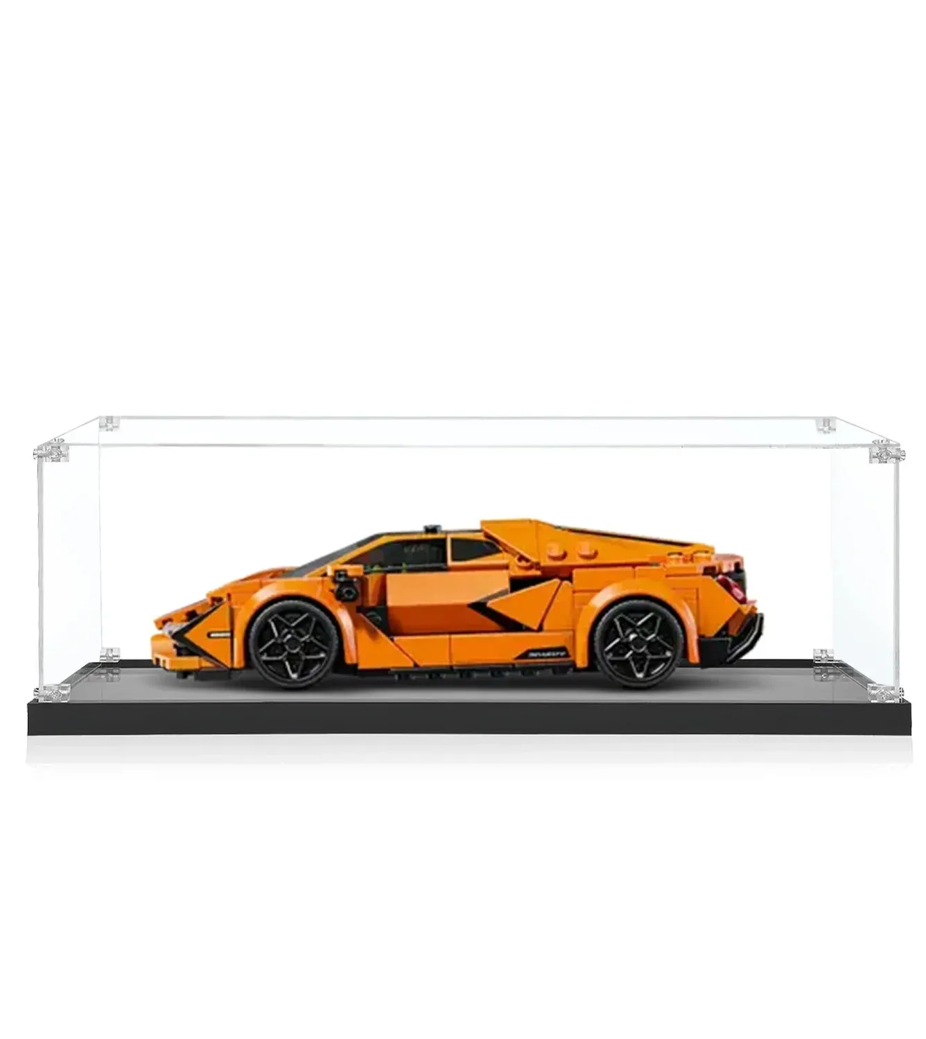 Display Case for LEGO® Speed Champions Lamborghini Revuelto & Huracán STO 77238 (Orang)