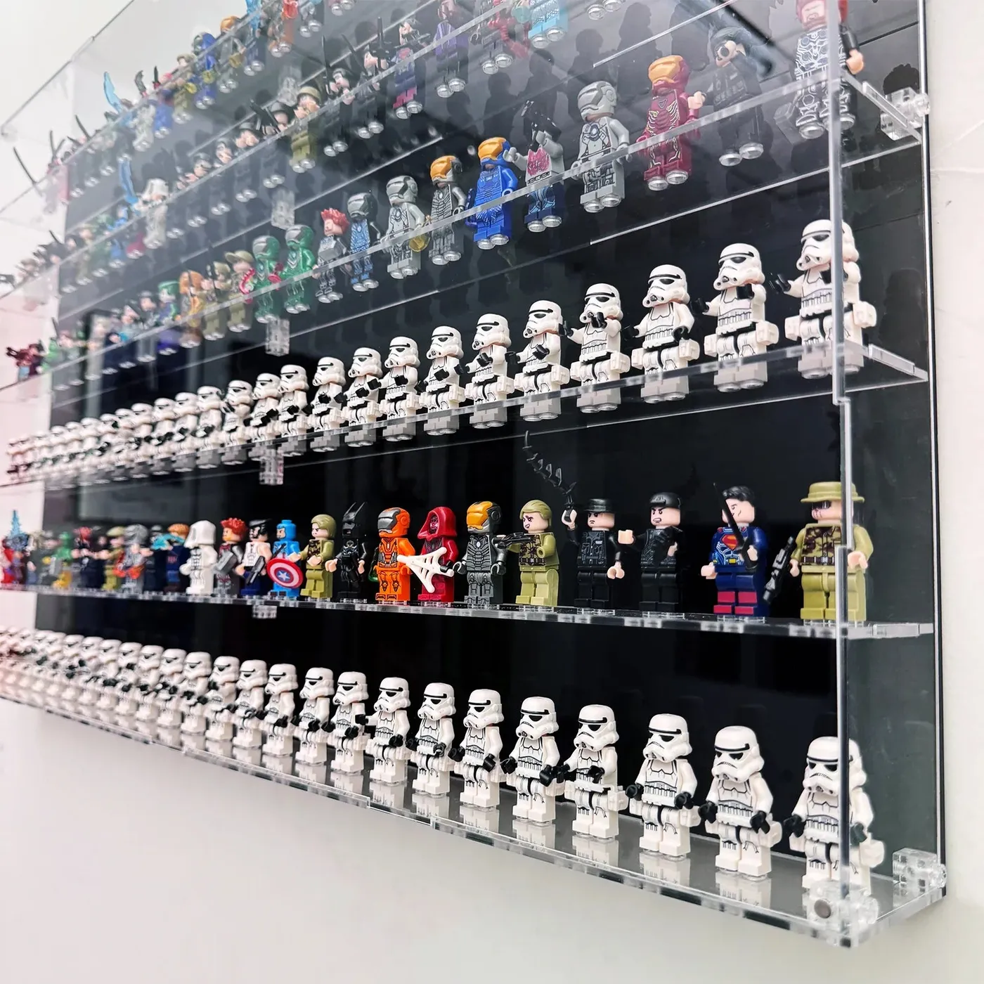Monter för LEGO® minifigurer | Universell monter i 6 nivåer (rymmer 150 figurer) — 2