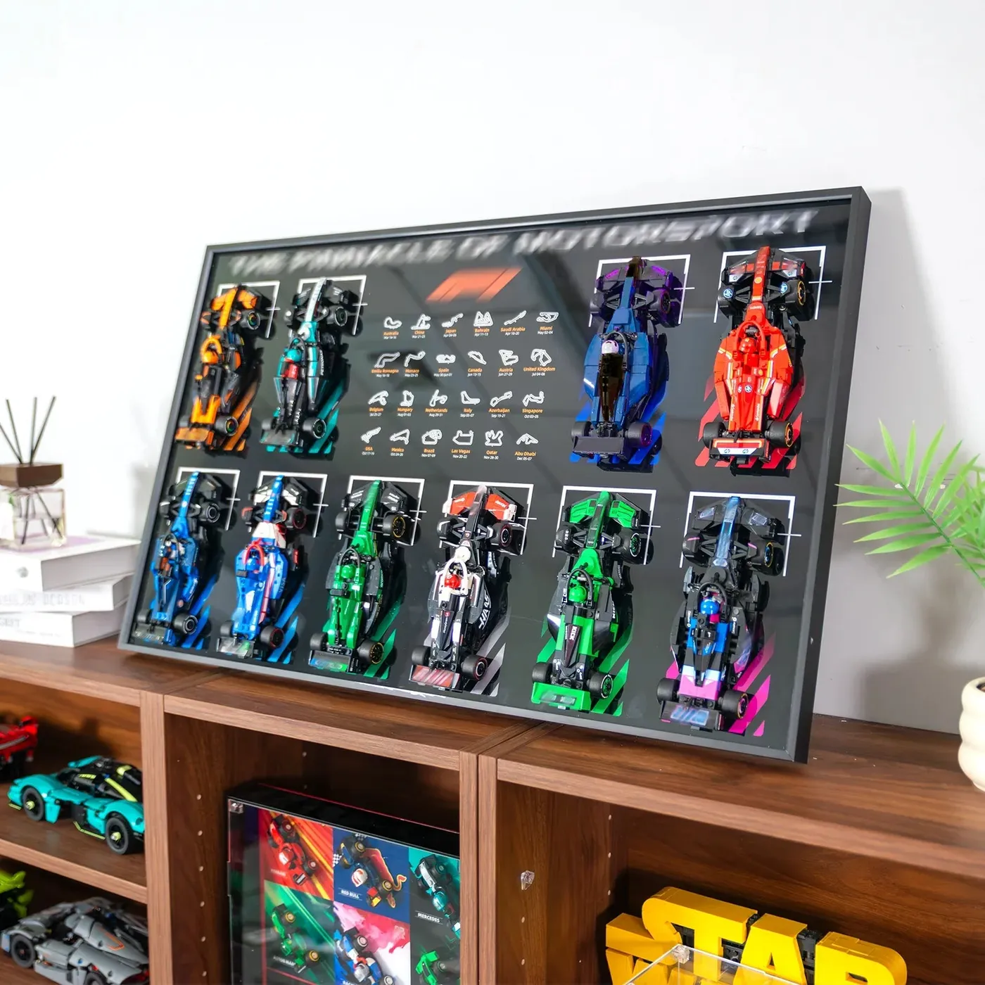 Displayram kompatibel med LEGO® Speed Champions 2025 F1-kollektionen — 8