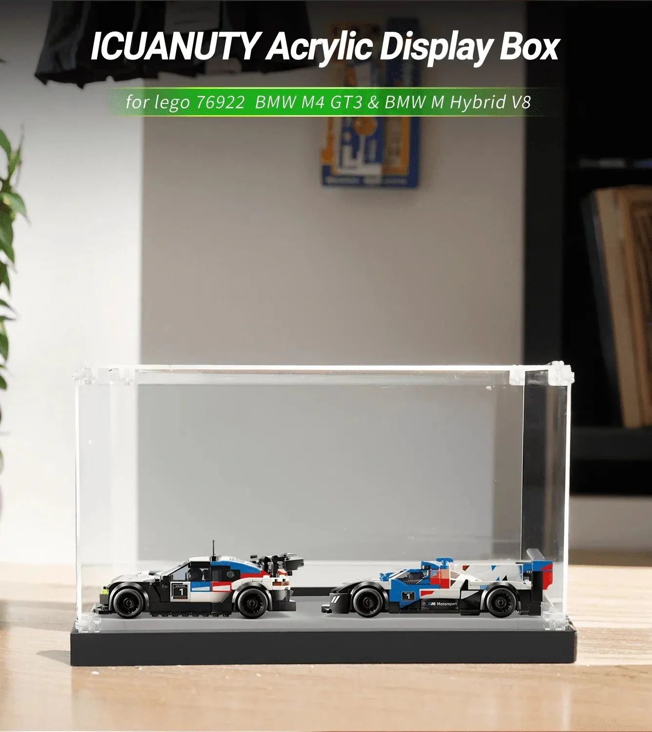 Eksponavimo dėžė LEGO BMW M4 GT3 & BMW M Hybrid V8 76922 — 2
