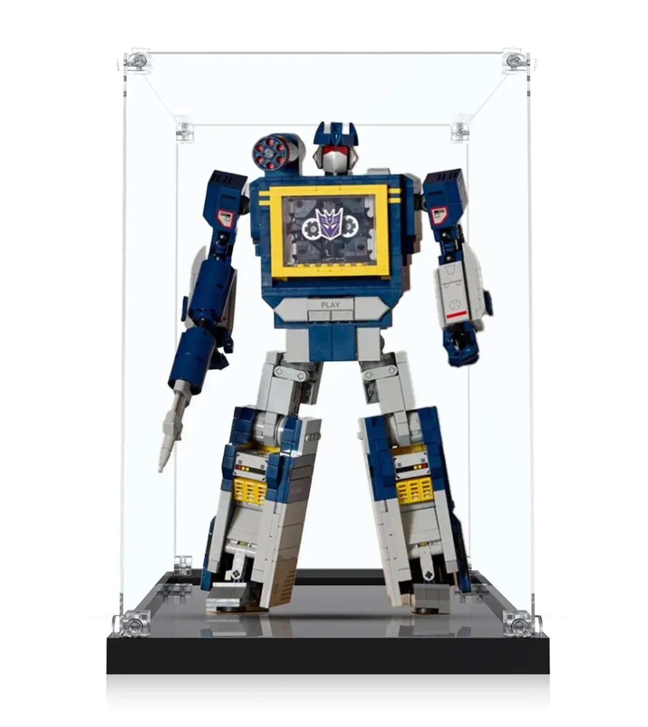 Display case for LEGO® Icons Transformers Soundwave 10358 — 2