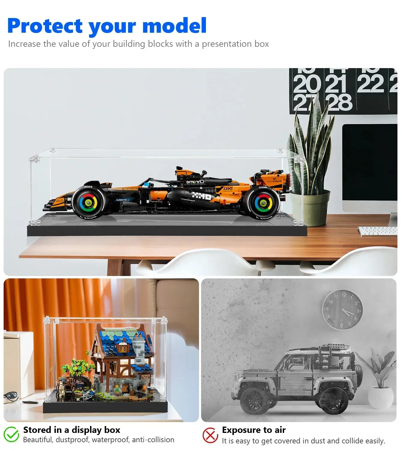 Premium eksponavimo dėžė, suderinama su LEGO® Technic™ McLaren MCL39 F1® Race Car 42228 — 10