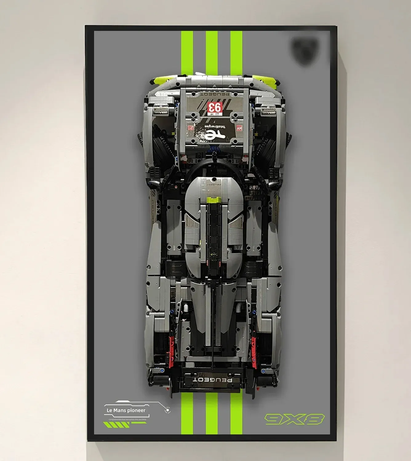 [Seria 3-ICONS] Ramka ekspozycyjna na ścianę do superaut LEGO Technic — 12