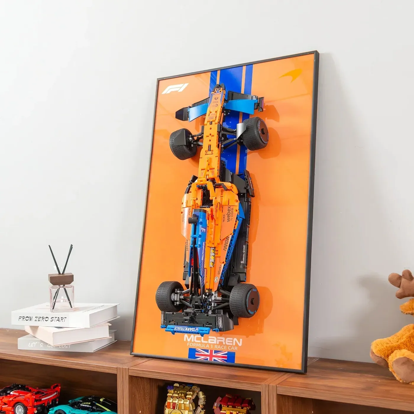 Väggmonterad displayram för Lego Technic™ McLaren Formula 1™ Race Car 42141 — 16
