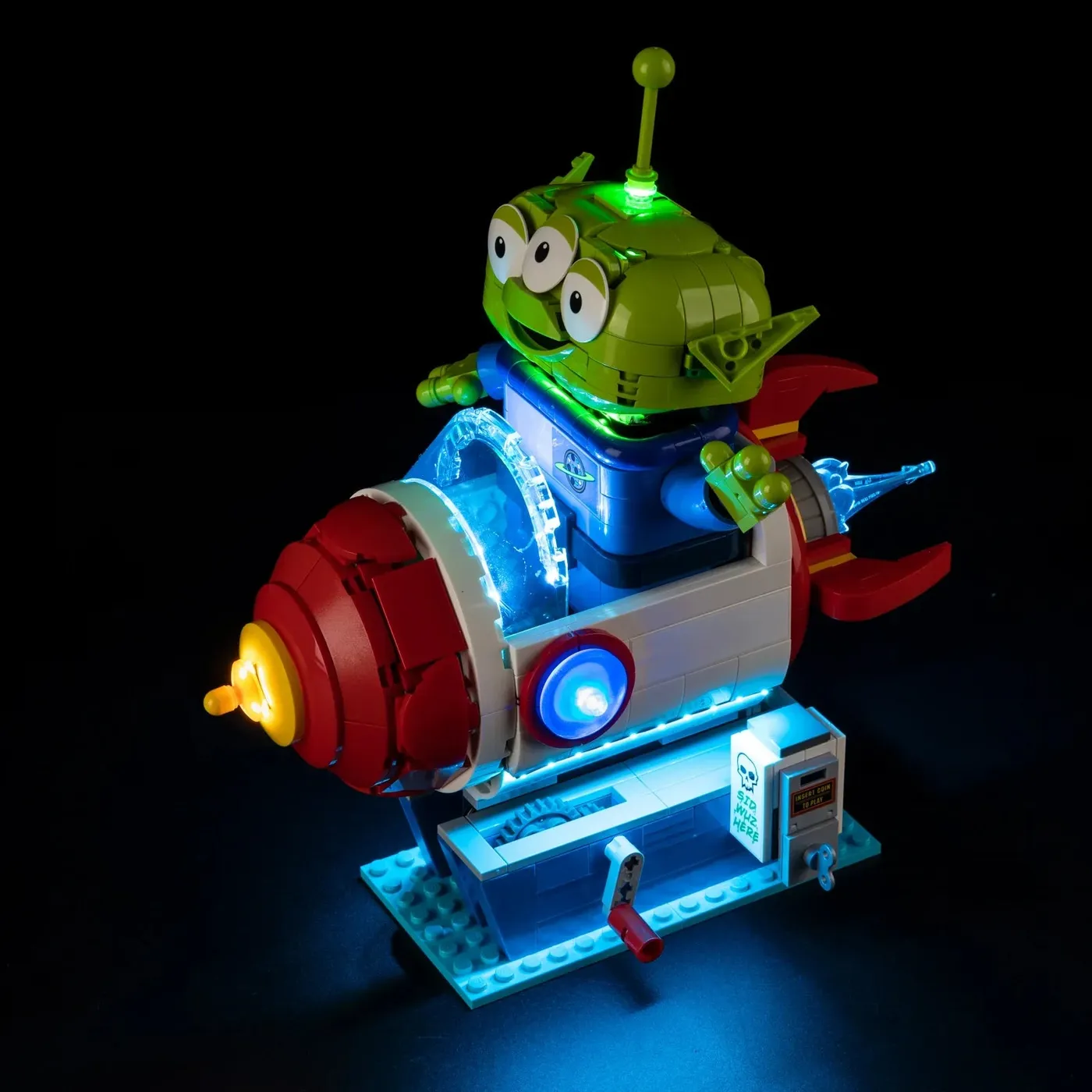 Premium-belysningskit kompatibelt med LEGO® Disney™ Alien with Pizza Planet Rocket Ride 43307 — 11