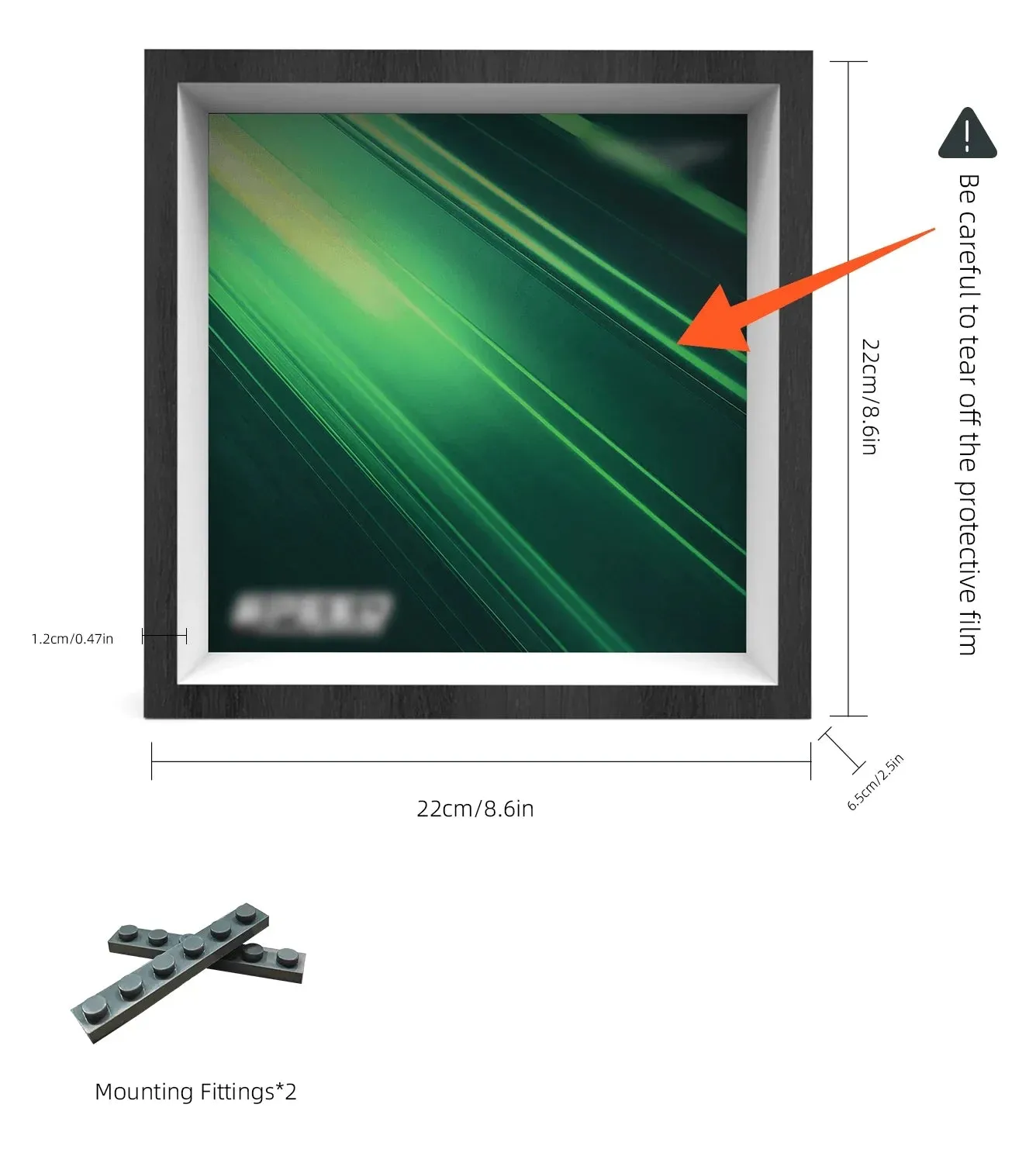 Display Car Frame for Lego Speed Champions Aston Martin Aramco F1 AMR24 77245 — 2