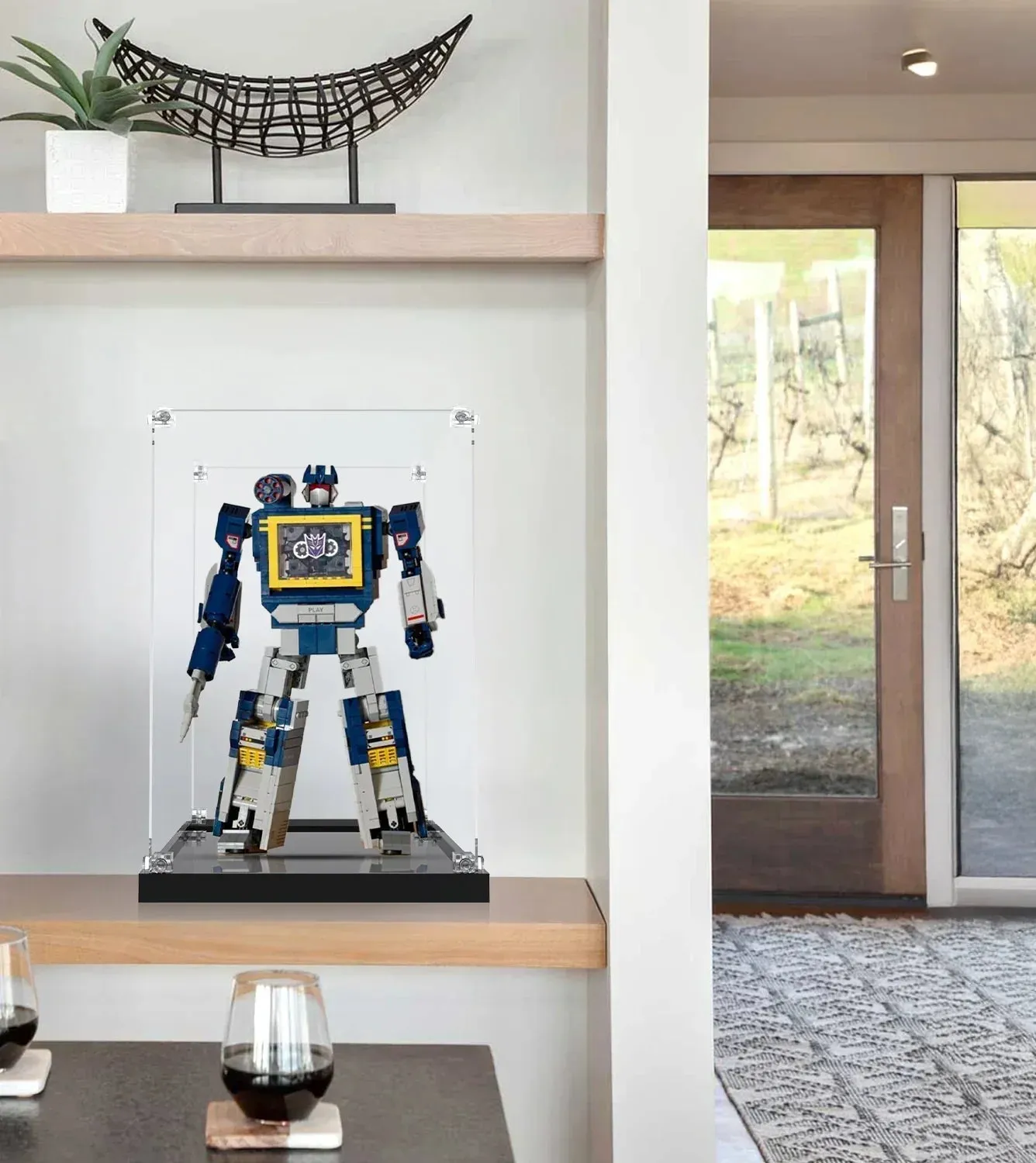 Display case for LEGO® Icons Transformers Soundwave 10358 — 9