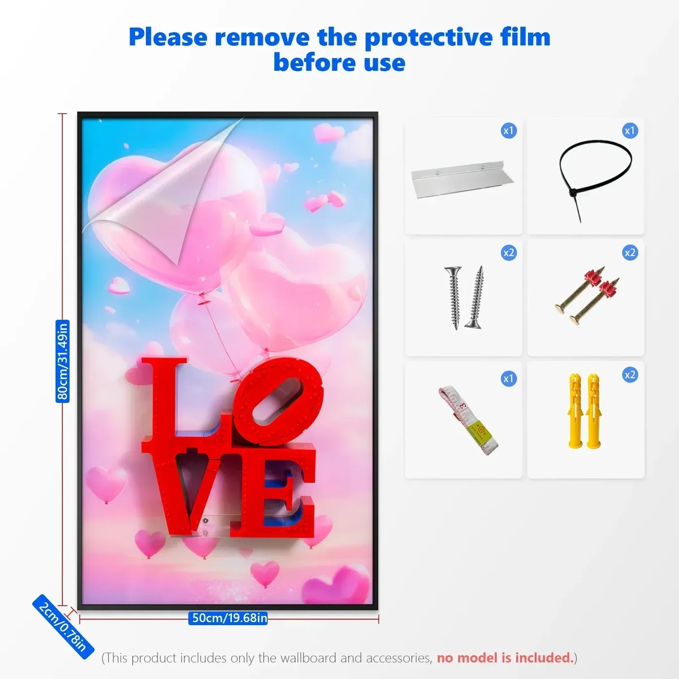 Ramka ścienna do LEGO Air LOVE 31214 — 2