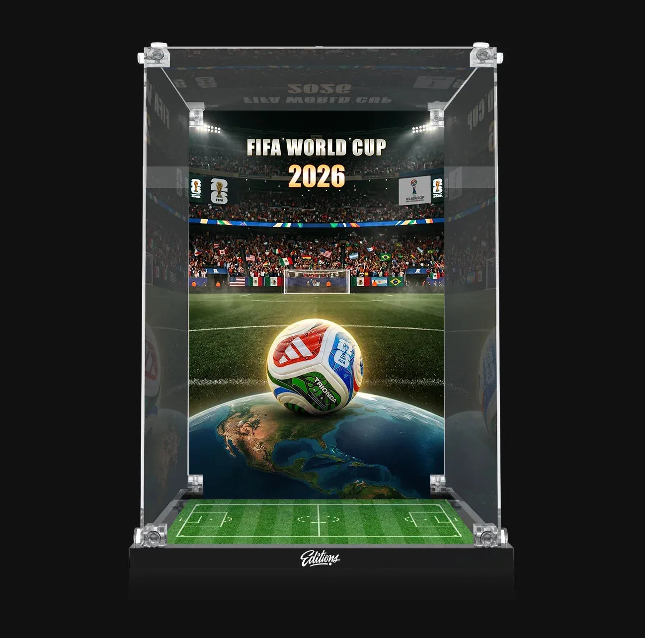 Premium eksponavimo dėžė, suderinama su LEGO® FIFA World Cup™ Official Trophy 43020 – 2026 m. leidimas — 11