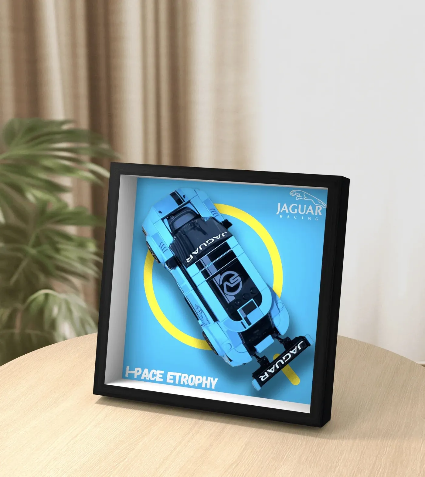 Auto-Displayrahmen für LEGO Speed Champions Jaguar I-PACE eTROPHY 76898