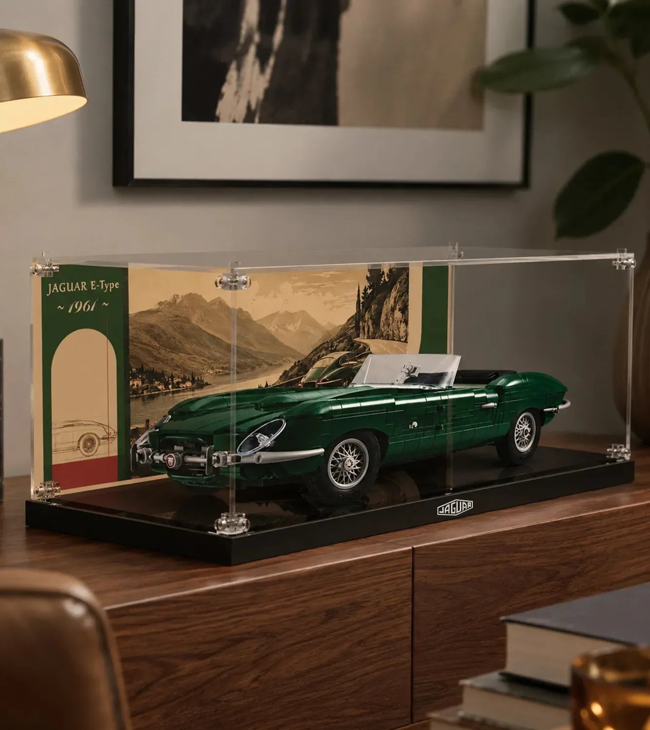 Display case for LEGO® Icons Jaguar E-Type 11381 — 9