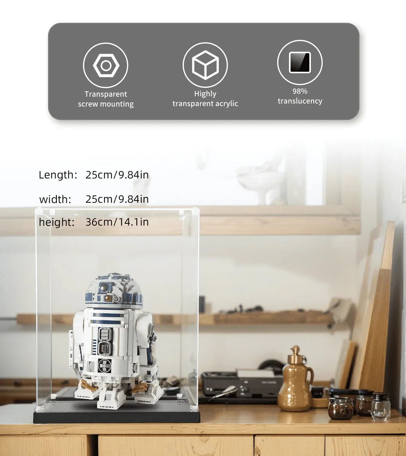 Eksponavimo dėžė LEGO Star Wars R2-D2 75308 — 4