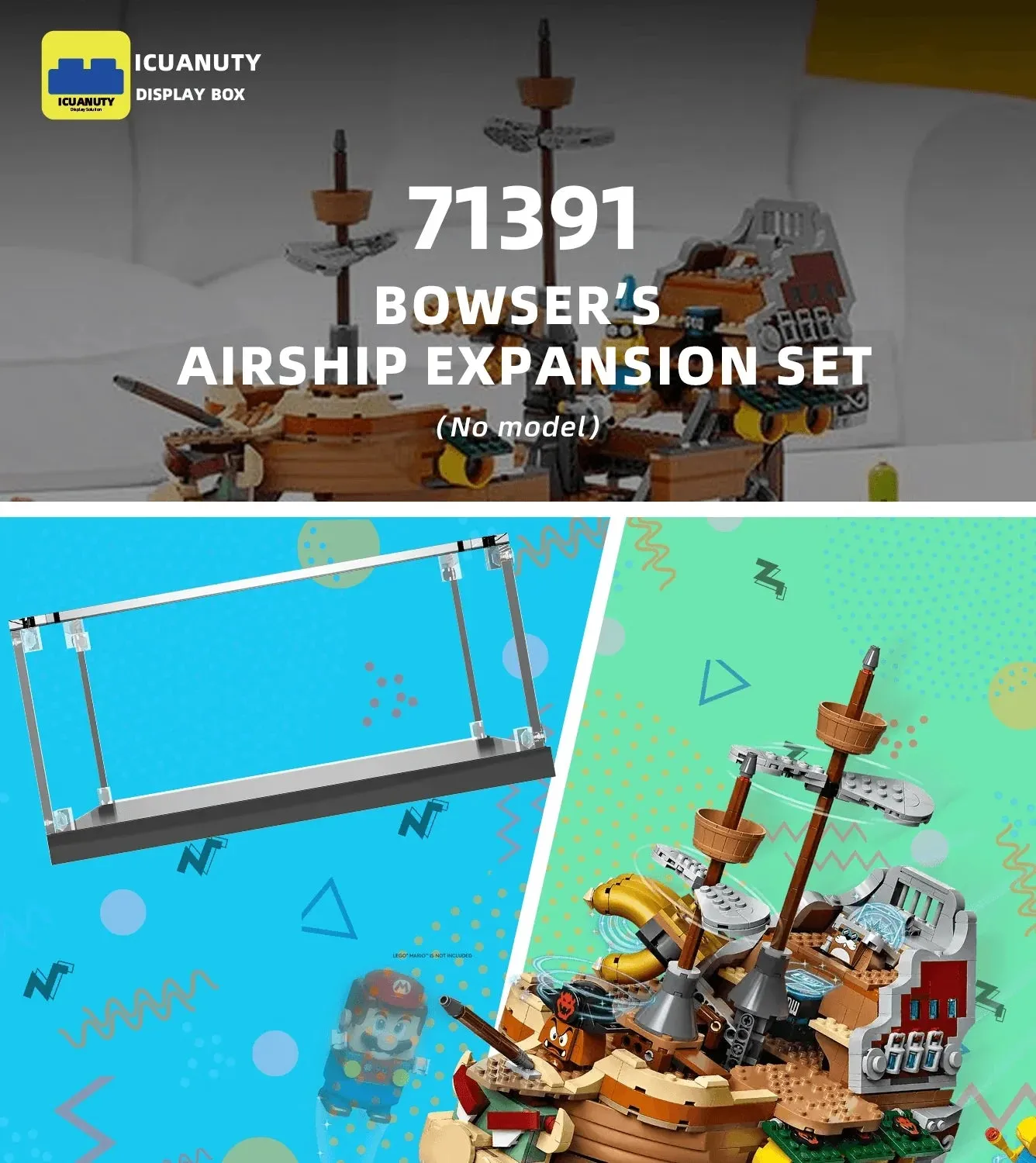 Gablota ekspozycyjna do LEGO Super Mario Bowser's Airship 71391 — 6