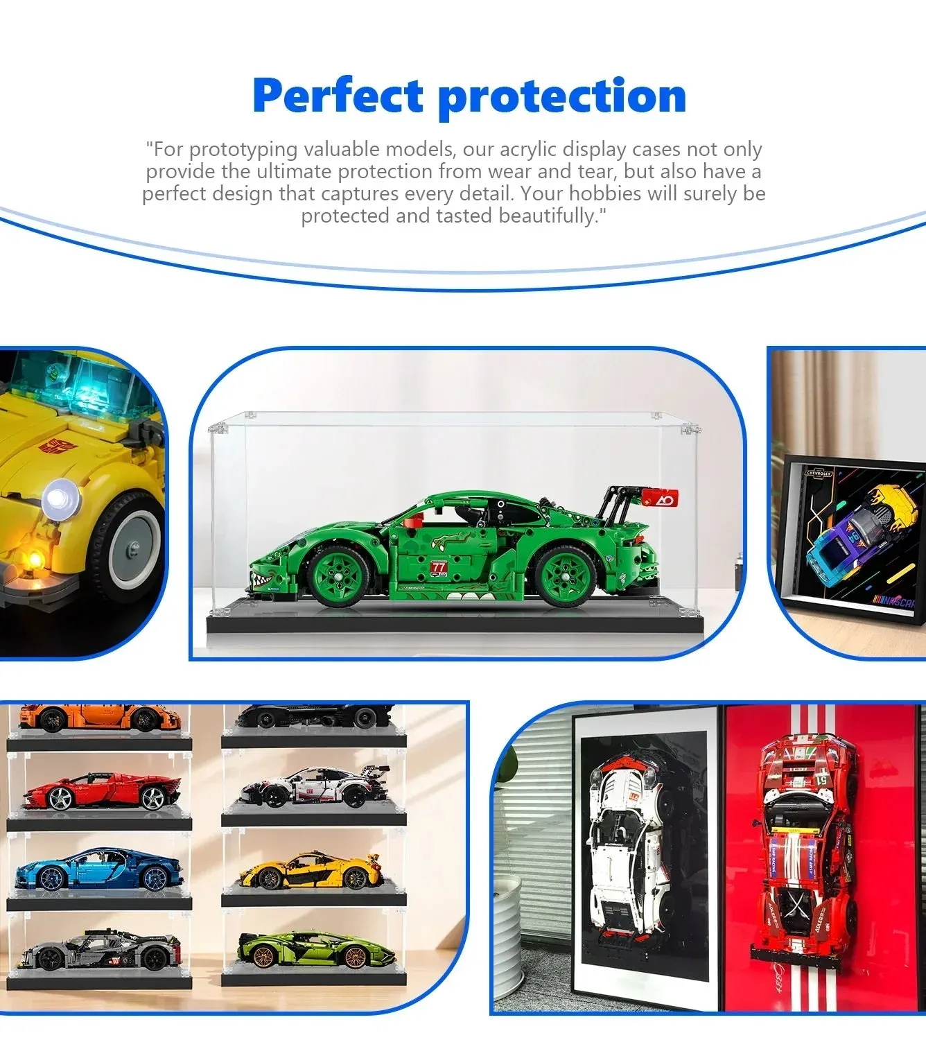Eksponavimo dėžė, skirta LEGO Technic™ Porsche 911 GT3 R REXY AO Racing Car 42224 — 11