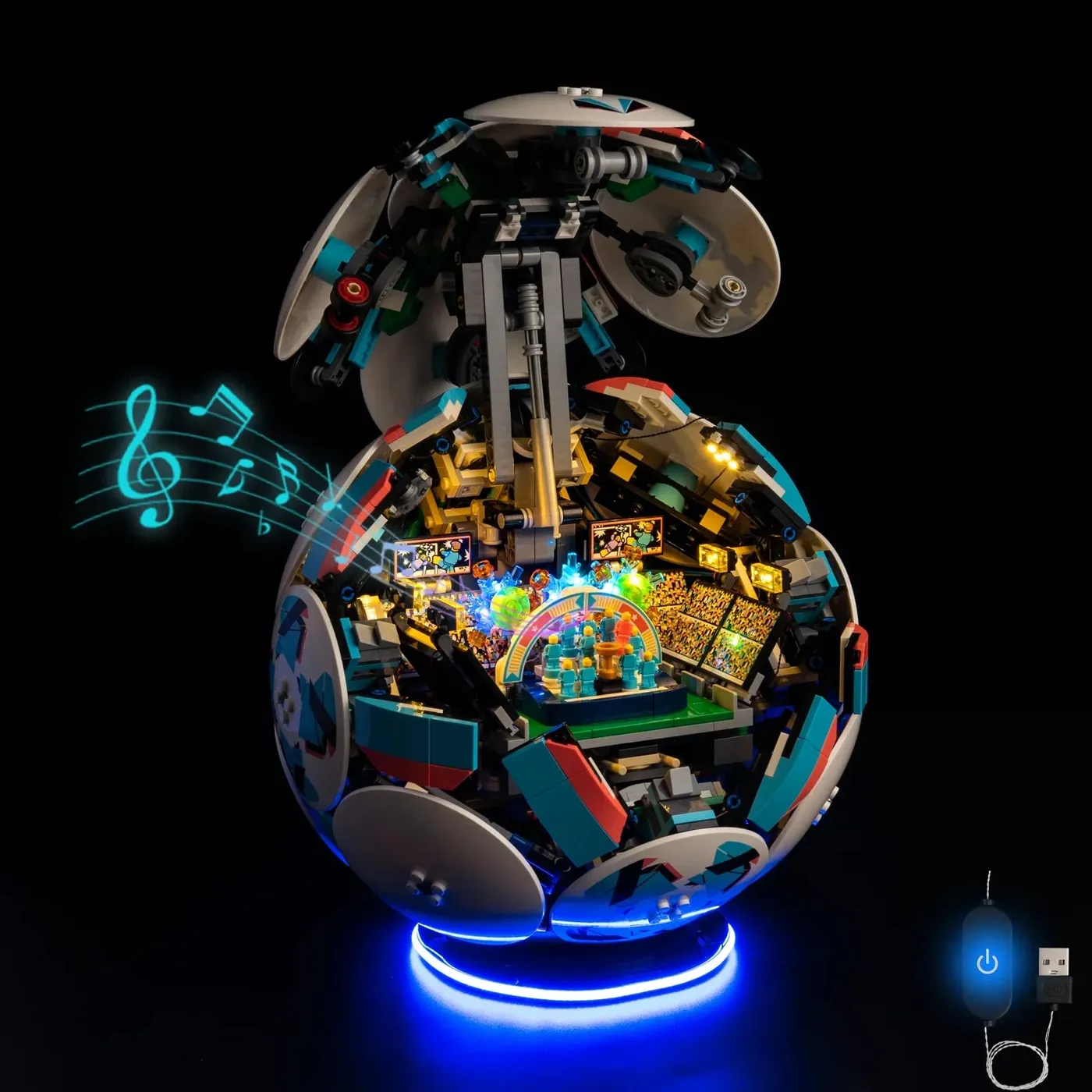 Premium apšvietimo rinkinys, suderinamas su LEGO® Editions Soccer Ball 43019 — 7