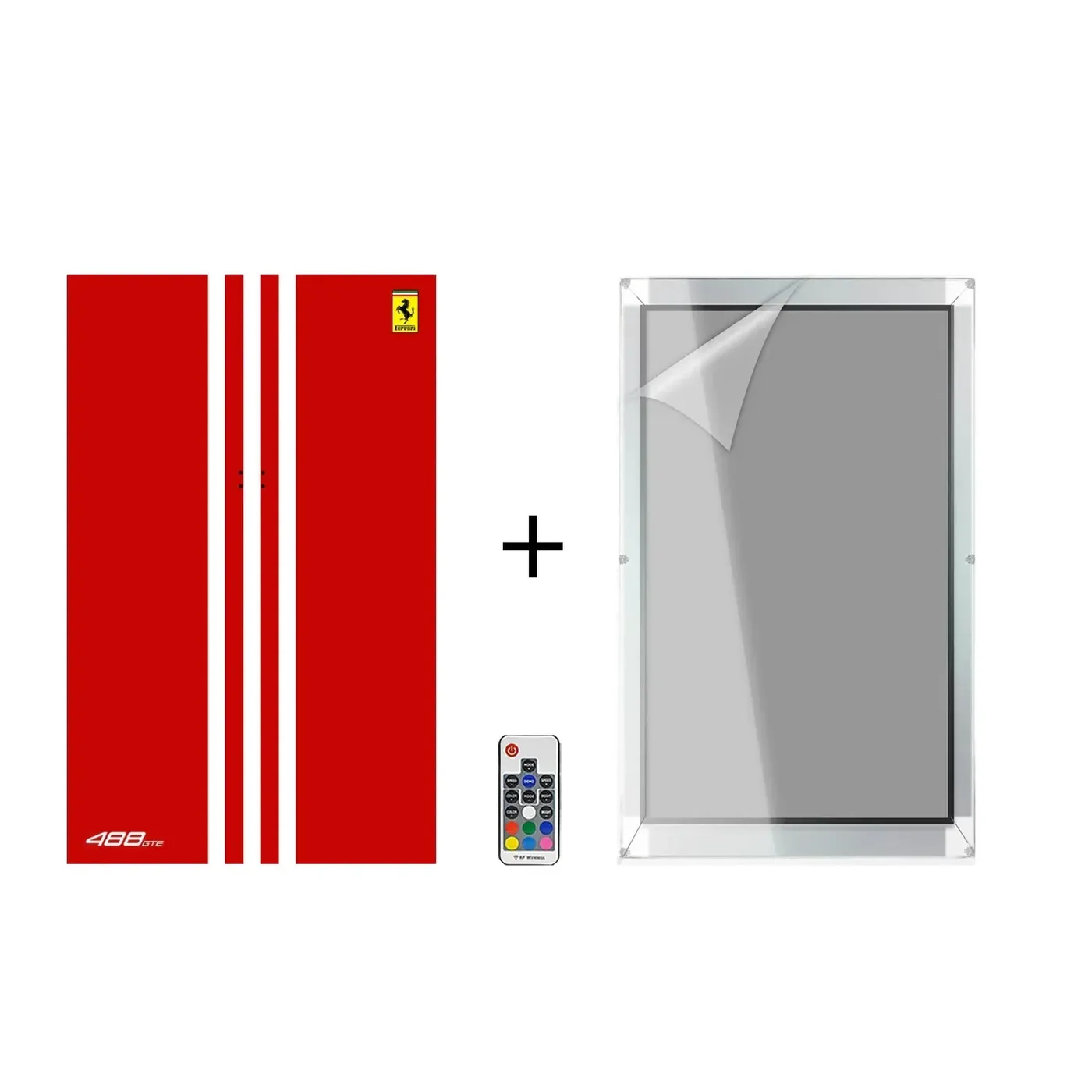 Wand-Displayrahmen für LEGO Ferrari 488 GTE 42125 — 24