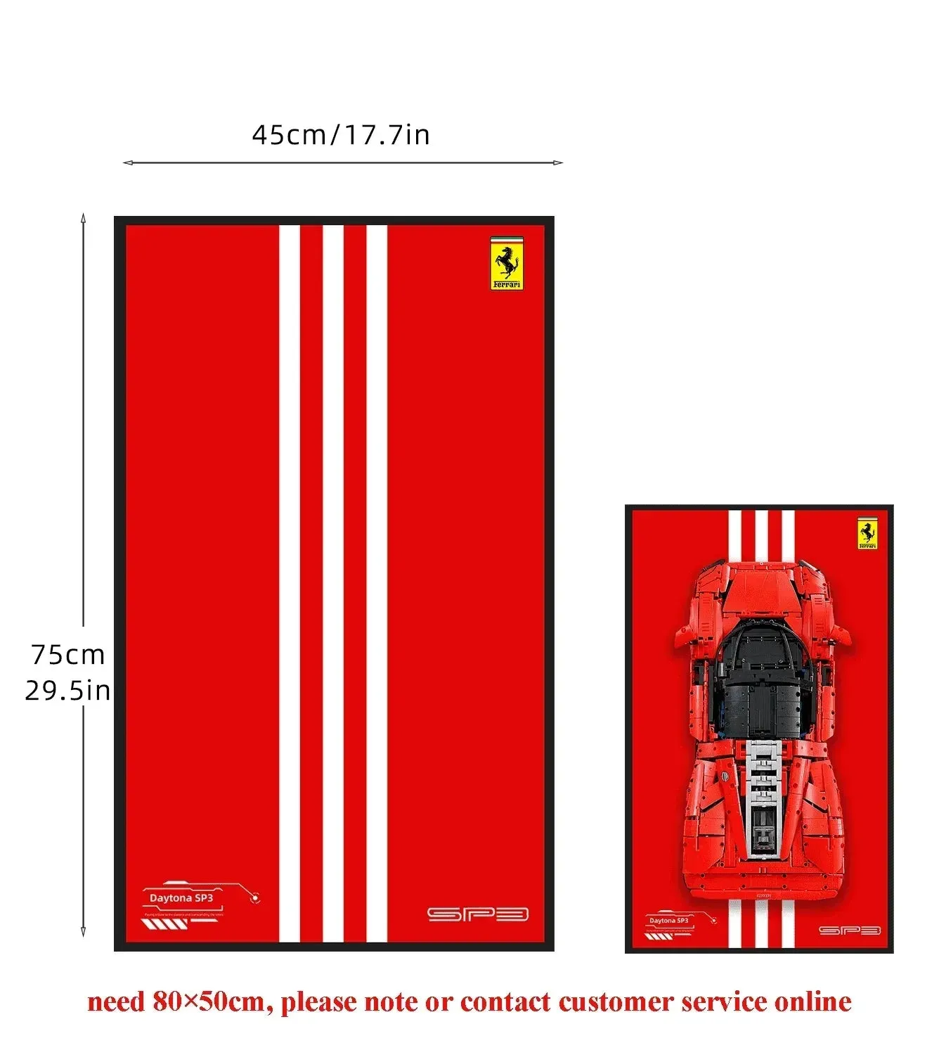Ramka ekspozycyjna na ścianę do LEGO 42143 Technic™ Ferrari Daytona SP3 — 12