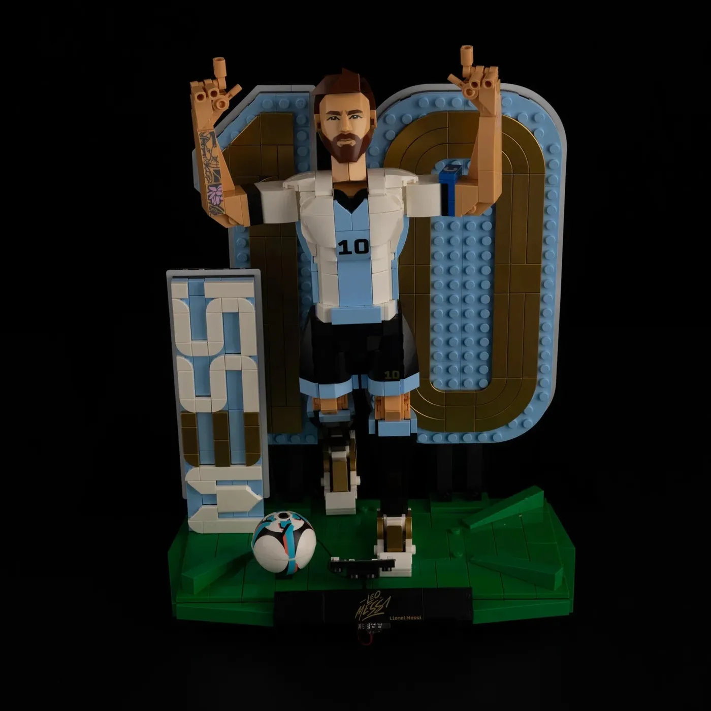 Premium-belysningskit kompatibelt med LEGO® Editions Lionel Messi – Soccer Legend 43015 — 14